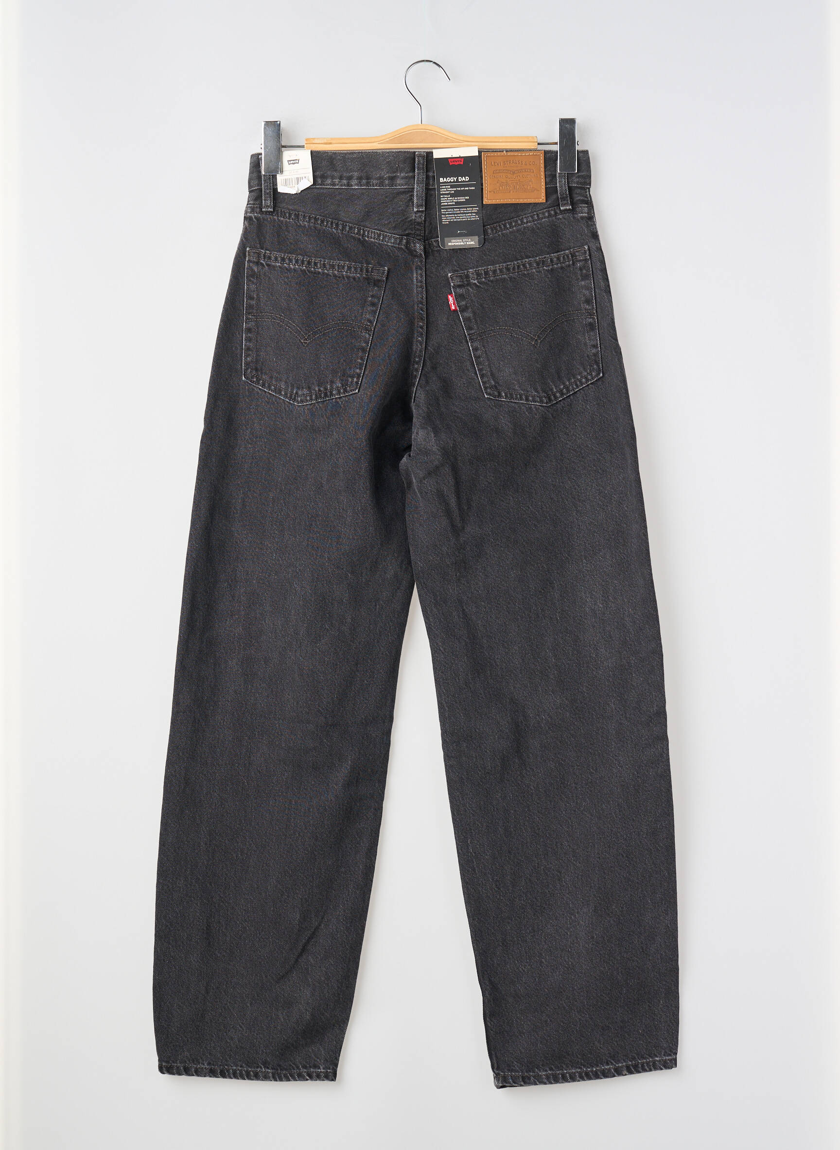 Boyfriend džinsai juodas LEVI'S moteris