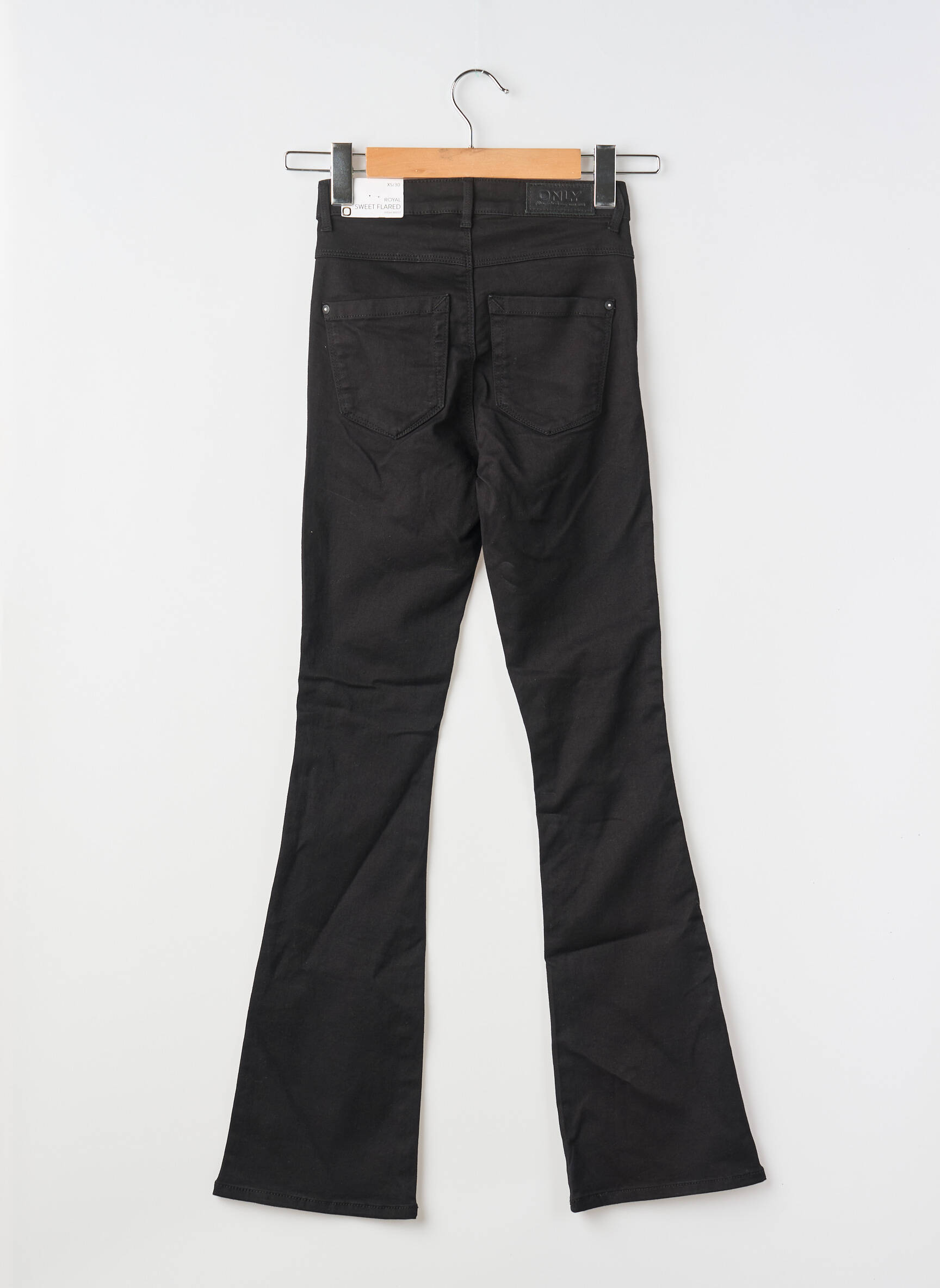 Bootcut džinsai juodas ONLY moteris