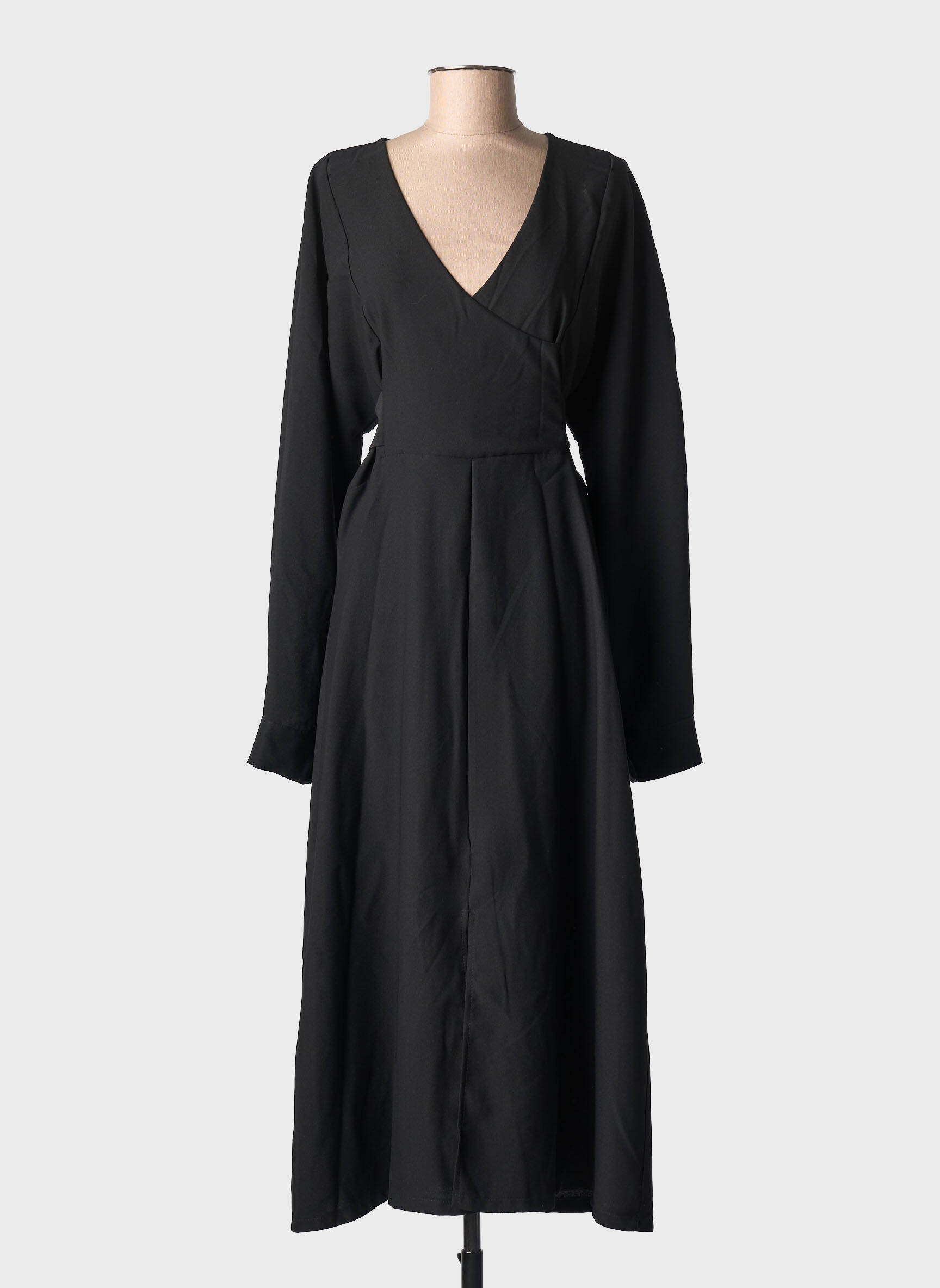 Pusilgių suknelė juodas ASTRID BLACK LABEL moteris
