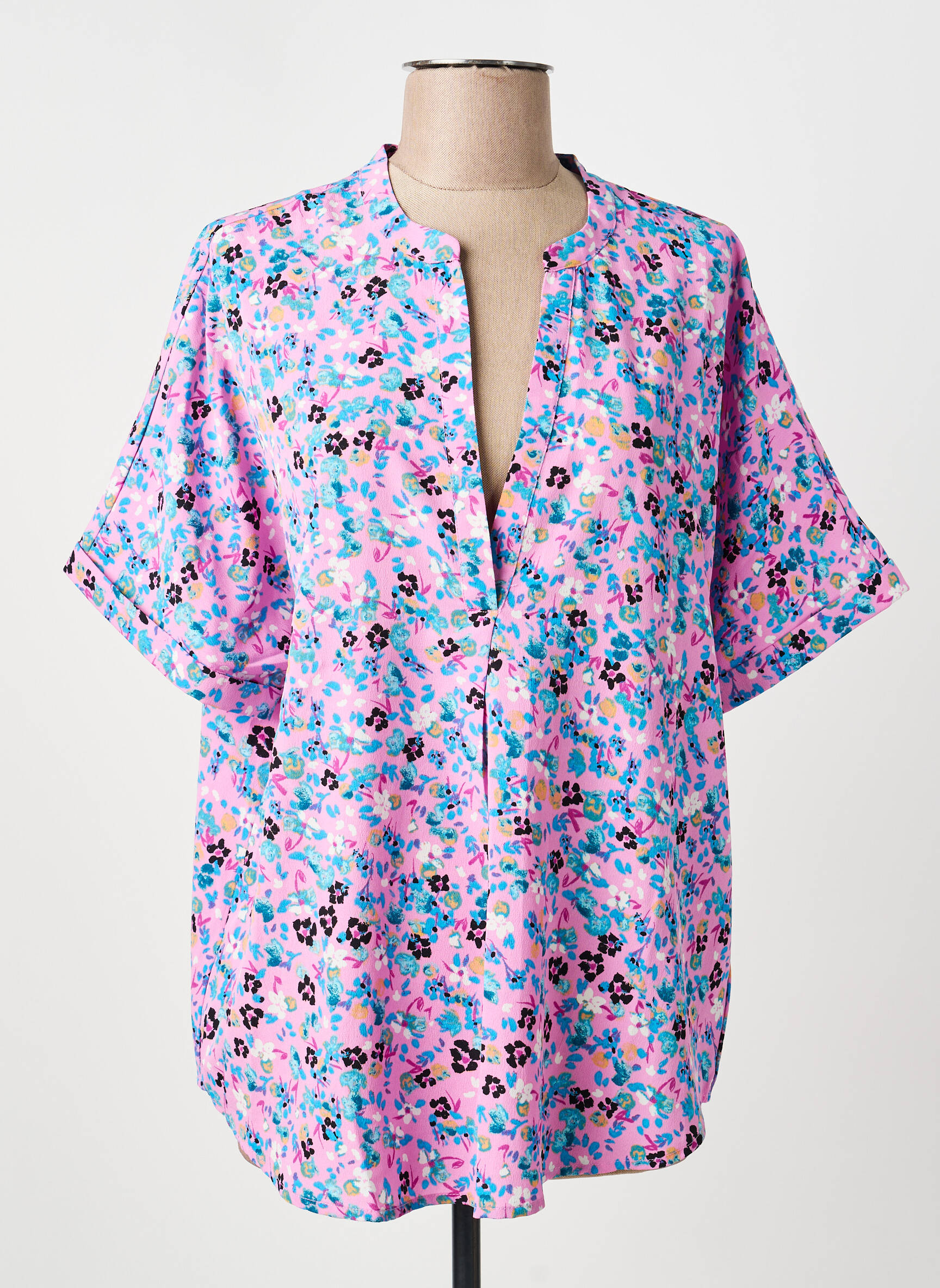 Moteriškas marškinys rožinė VERO MODA moteris