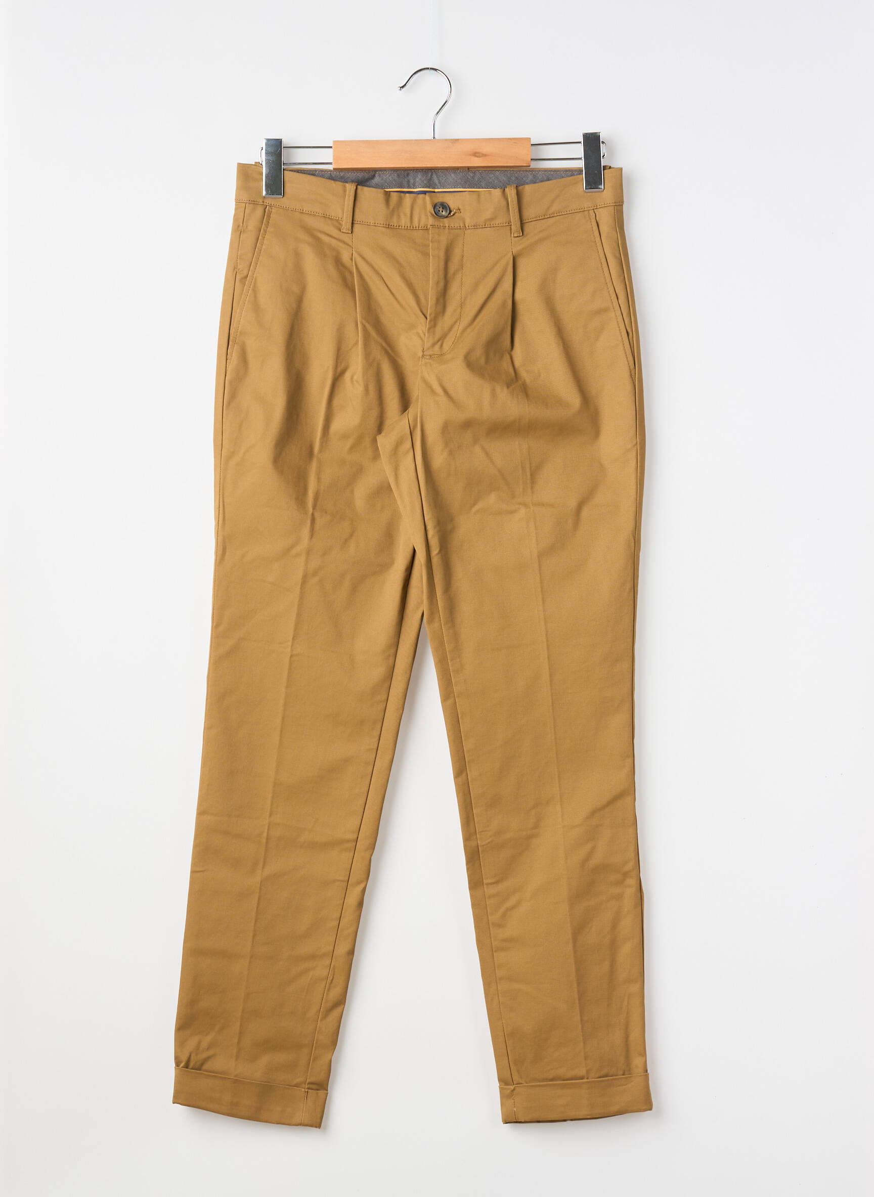 Chino kelnė rudas MANGO vyras