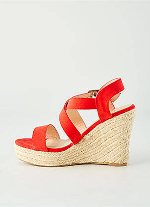 Sandalai/nu pėdos kompensuotas kulnas kulnas nuo 7 iki 9 cm raudona I LOVE SHOES moteris