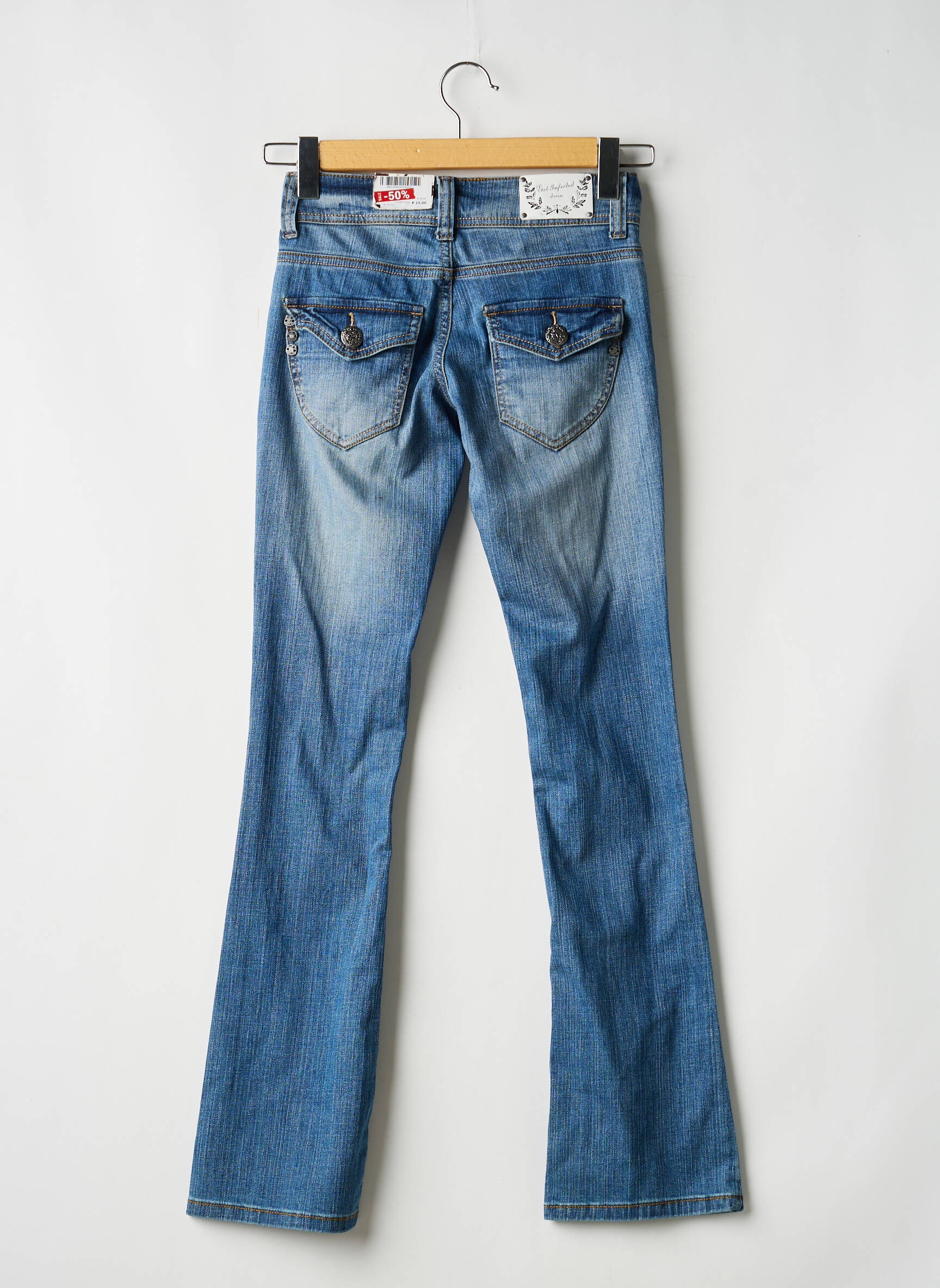 Bootcut džinsai mėlyna GET INFECTED moteris