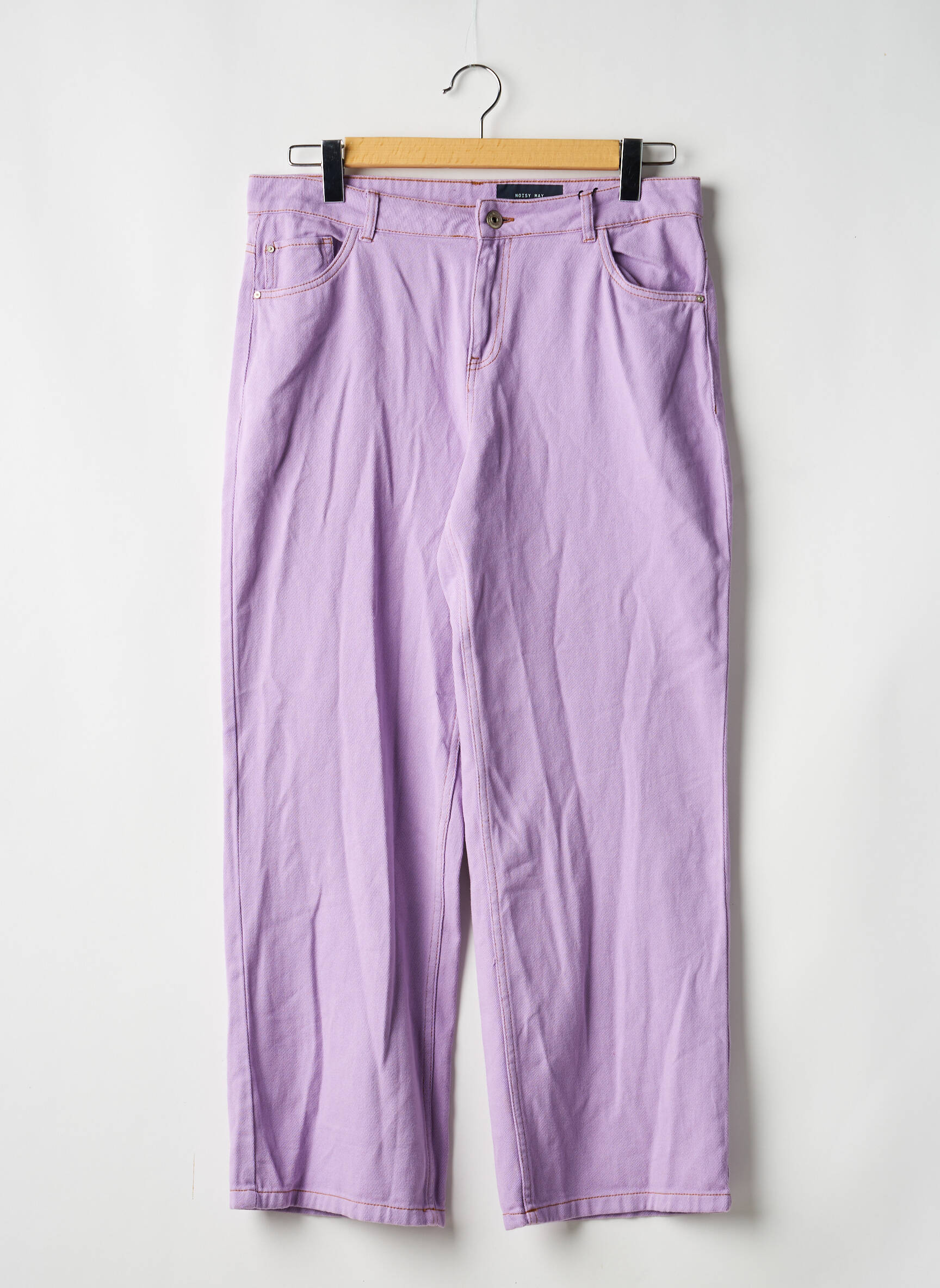 Tiesios kirpimo džinsai violetinis NOISY MAY moteris