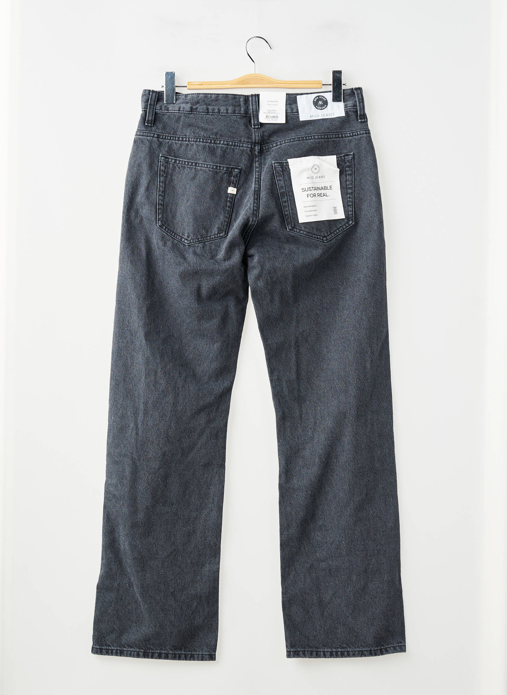 Plačios džinsai pilka MUD JEANS vyras