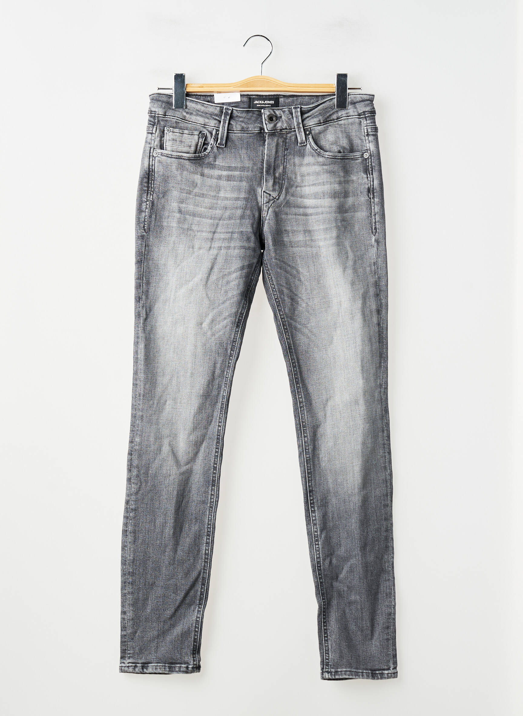 Lieknos džinsai pilka JACK & JONES vyras