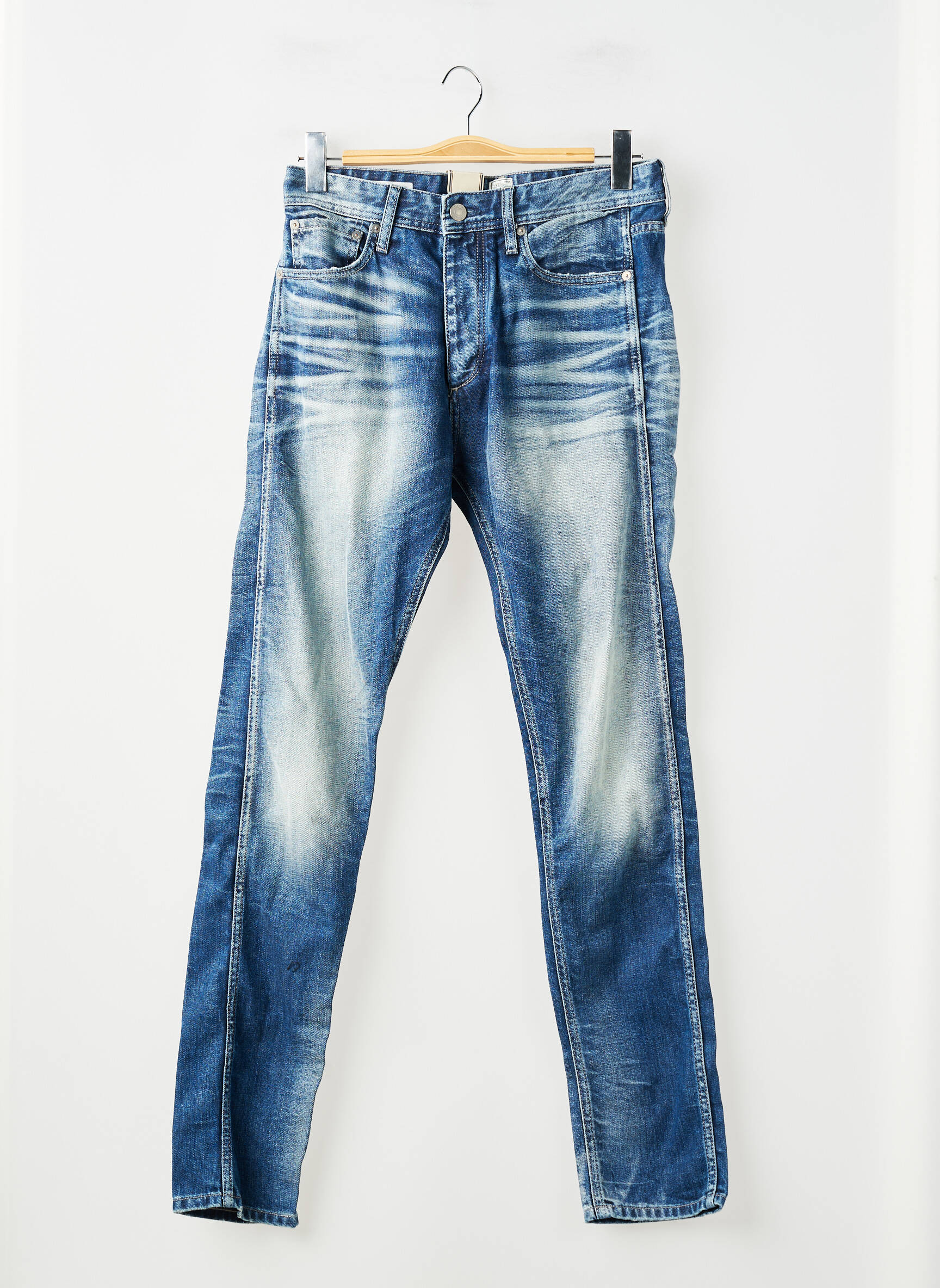 Lieknos džinsai mėlyna JACK & JONES vyras