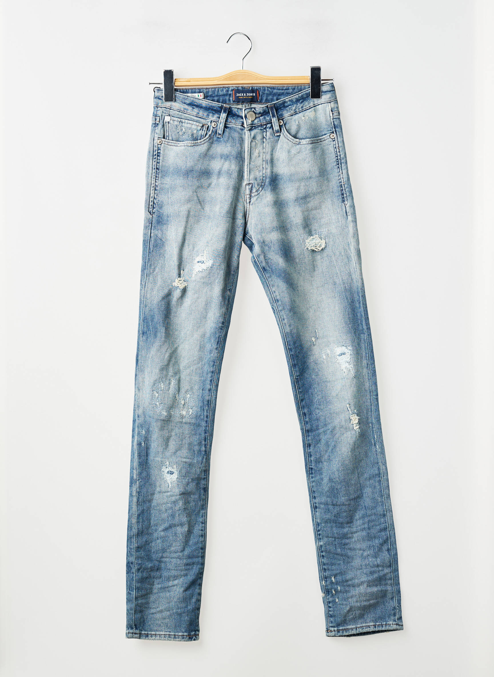 Lieknos džinsai mėlyna JACK & JONES vyras