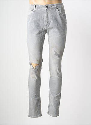 Lieknos džinsai pilka JACK & JONES vyras