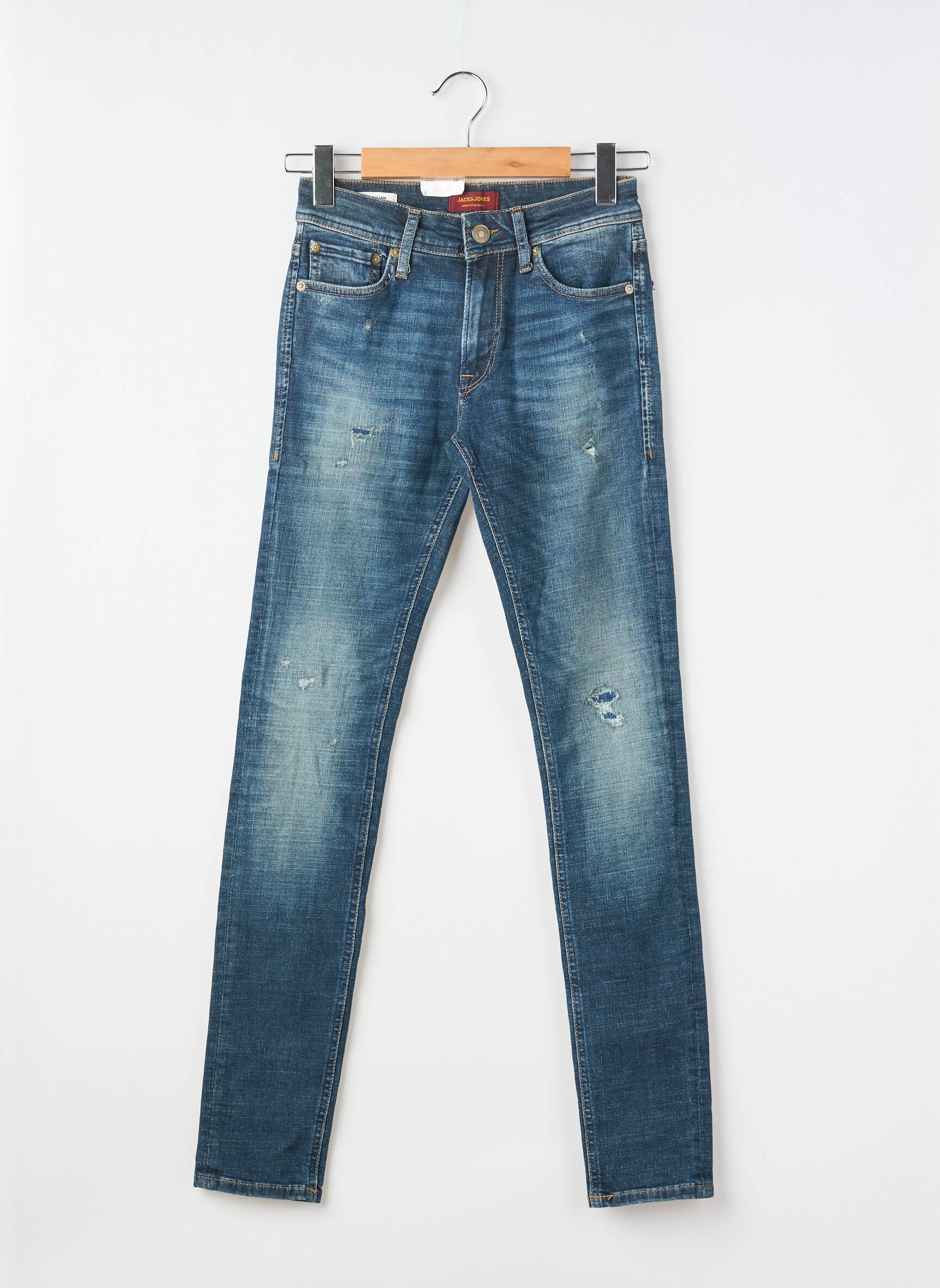 Lieknos džinsai mėlyna JACK & JONES vyras