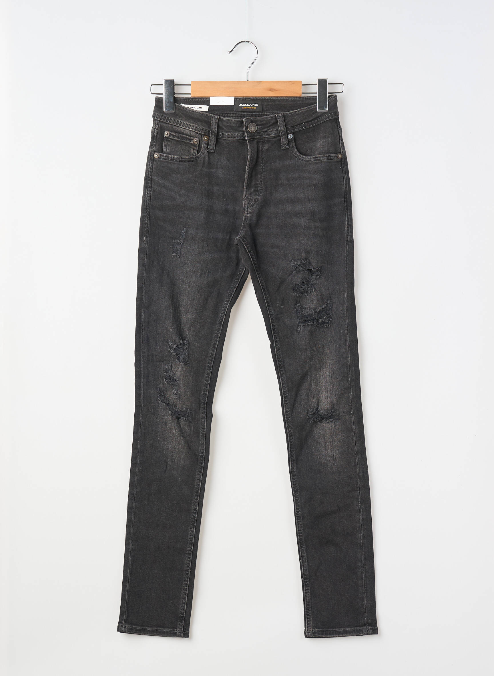 Lieknos džinsai juodas JACK & JONES vyras
