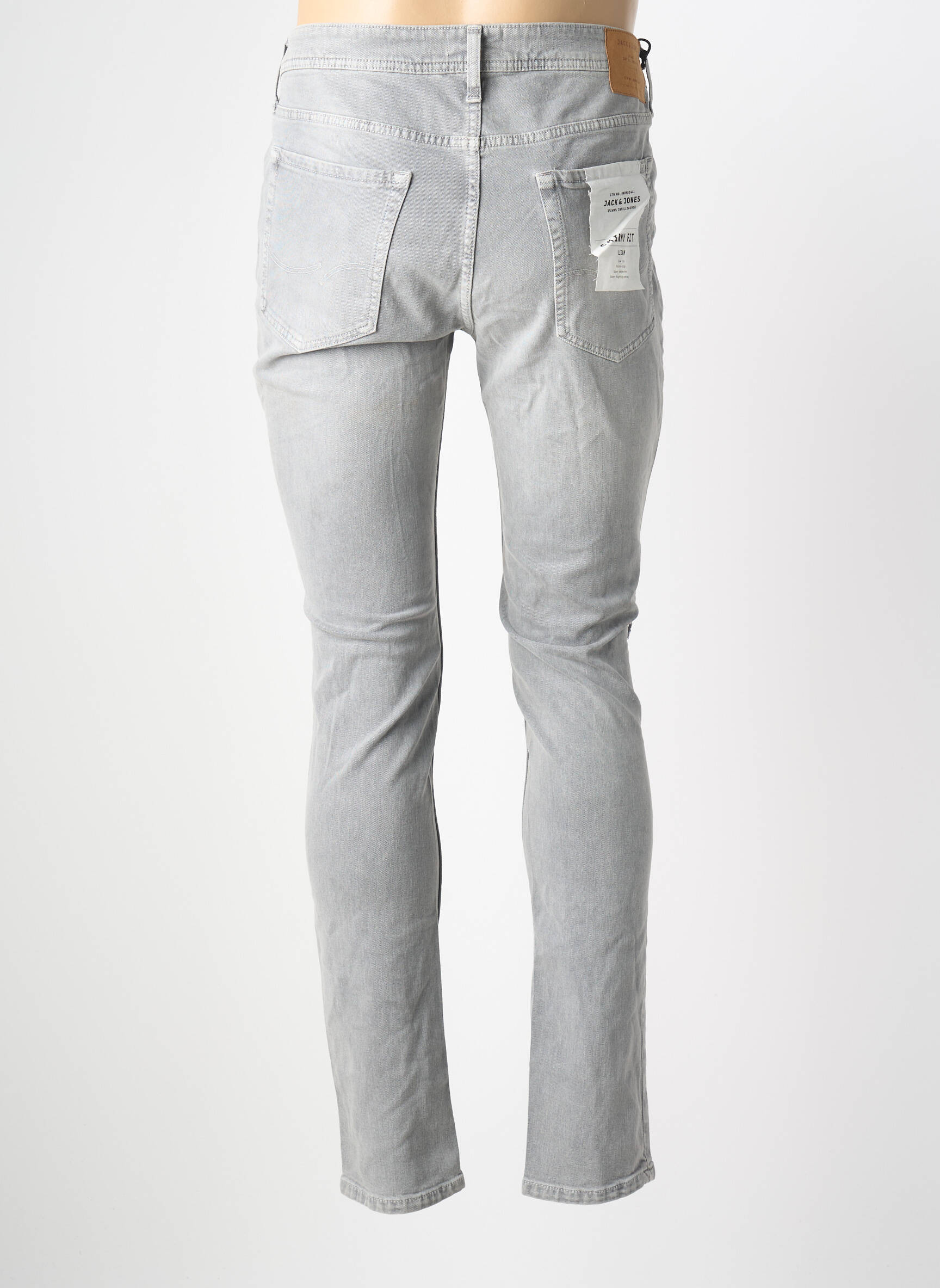 Lieknos džinsai pilka JACK & JONES vyras