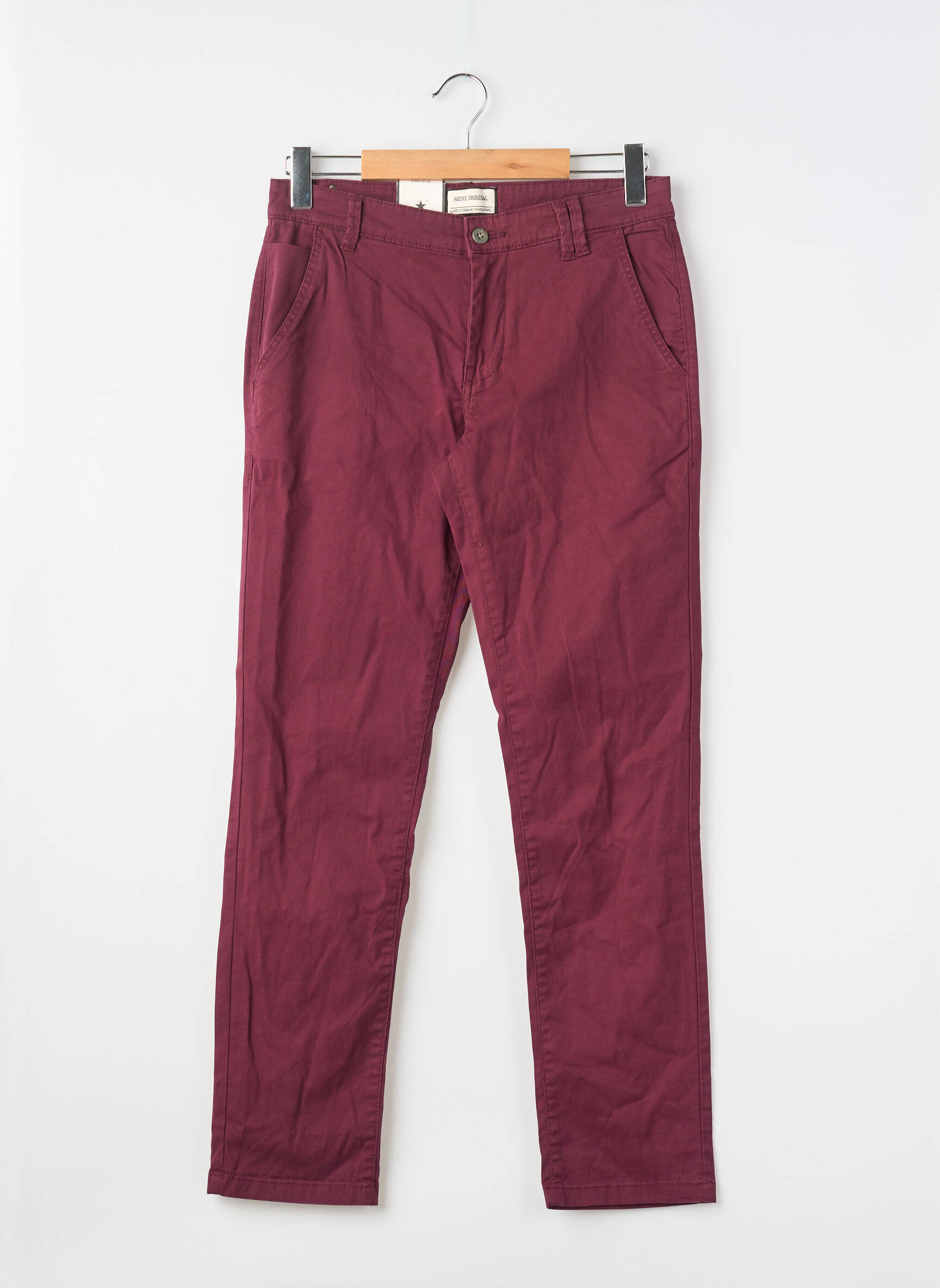 Chino kelnė raudona SHINE vyras