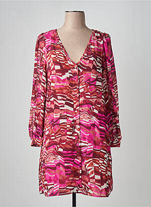 Pusilgių suknelė rožinė VERO MODA moteris