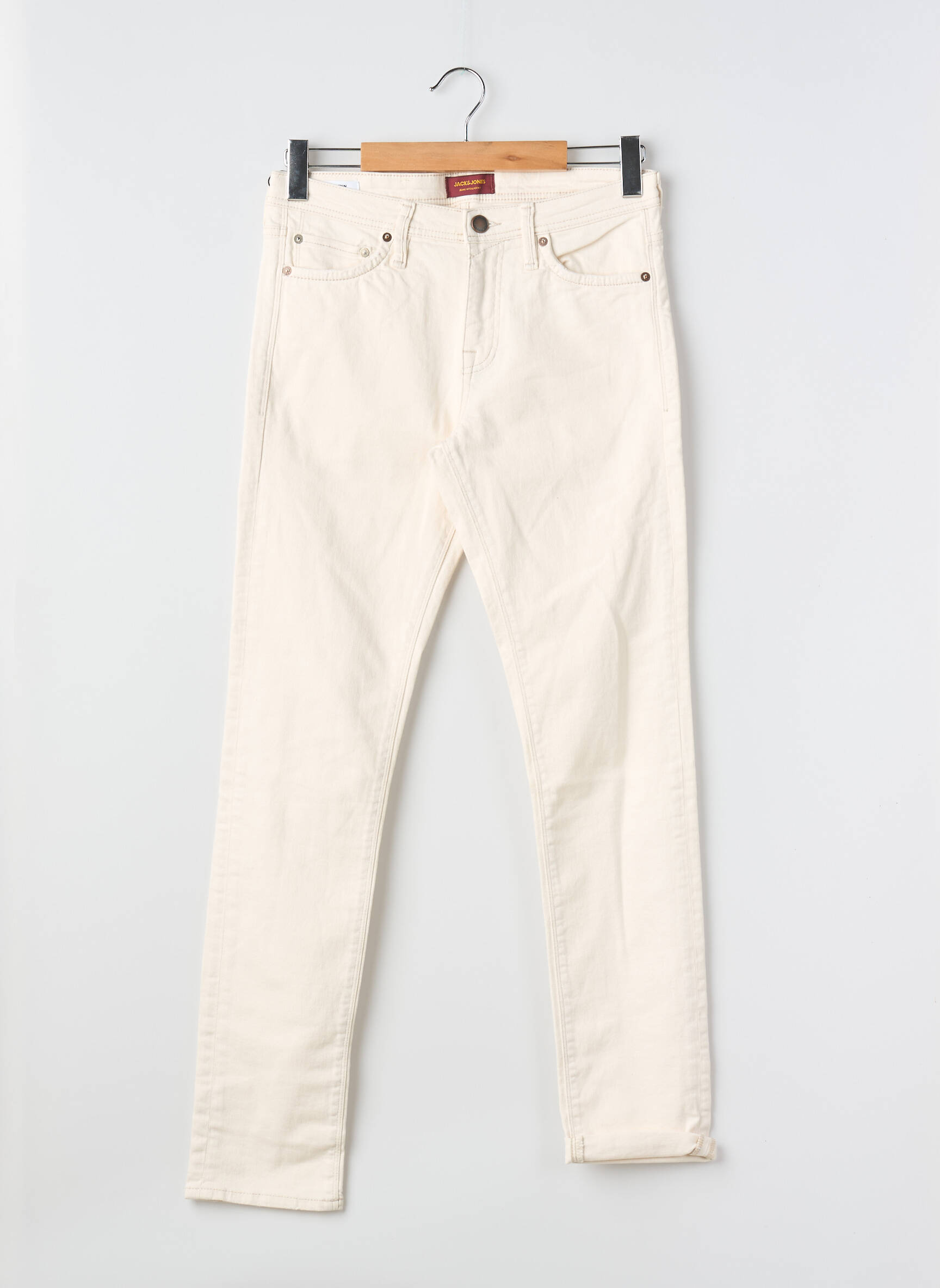 Lieknos džinsai baltas JACK & JONES vyras