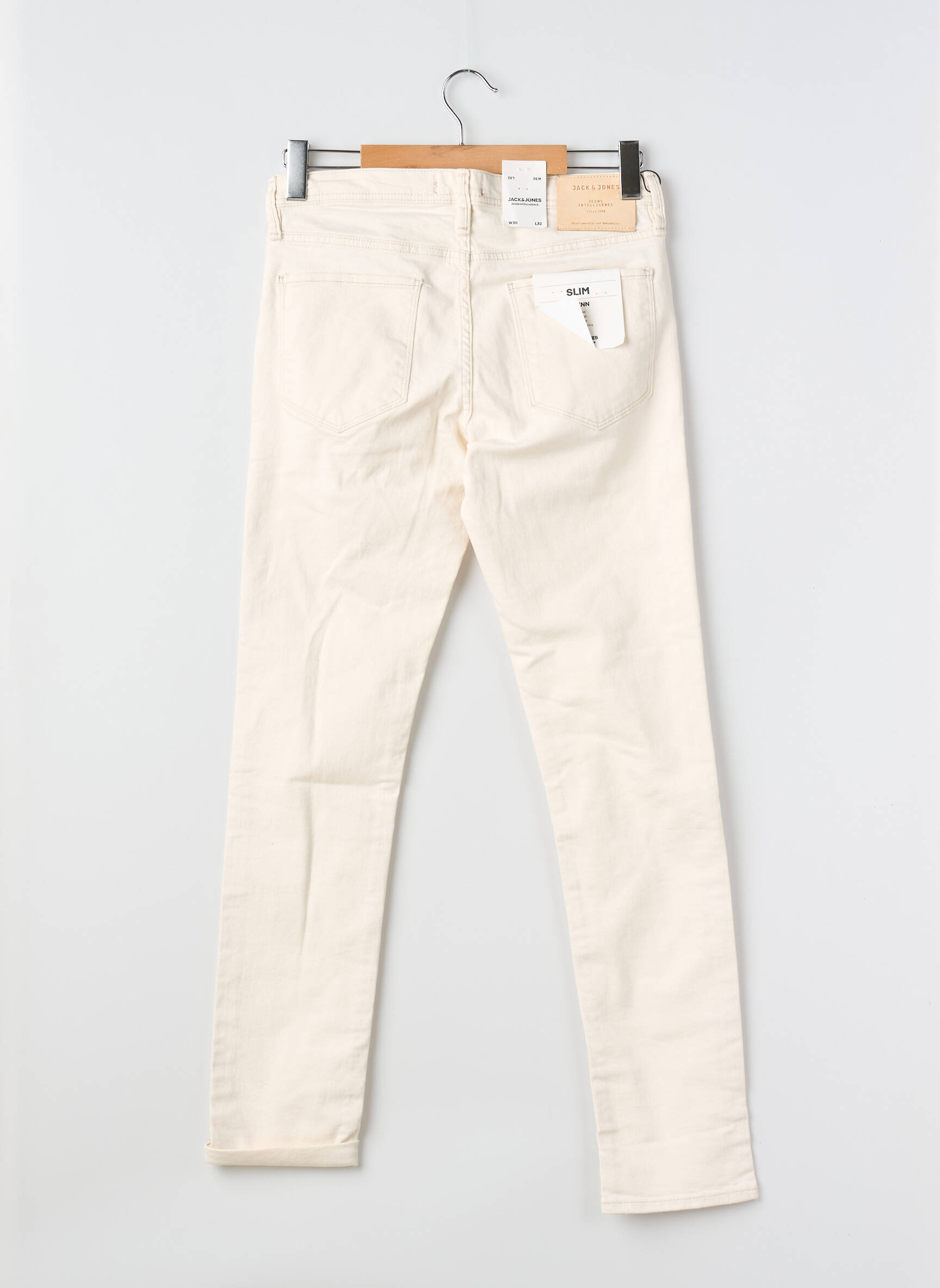Lieknos džinsai baltas JACK & JONES vyras