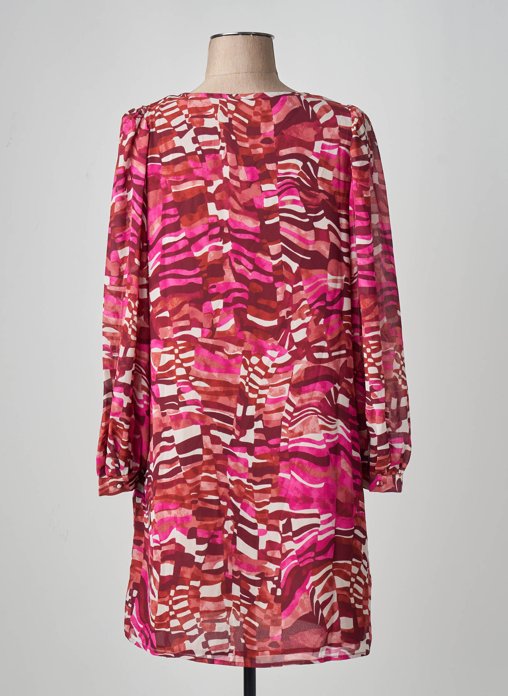 Pusilgių suknelė rožinė VERO MODA moteris