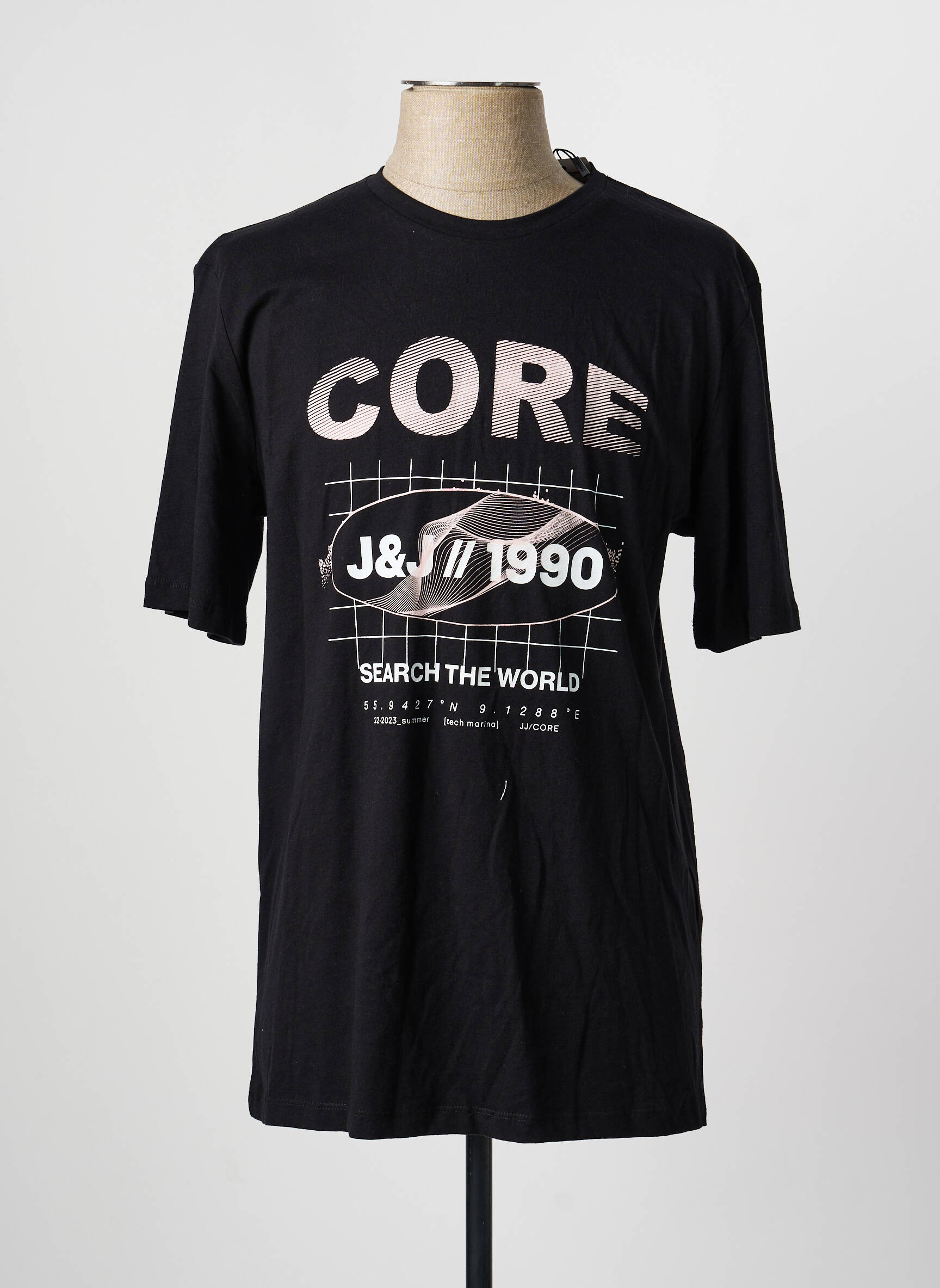 T-marškinys juodas JACK & JONES vyras