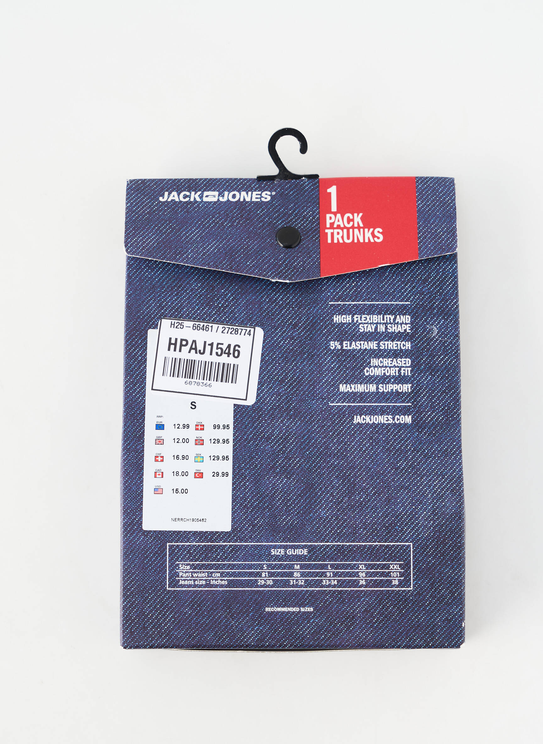 Bokseris juodas JACK & JONES vyras