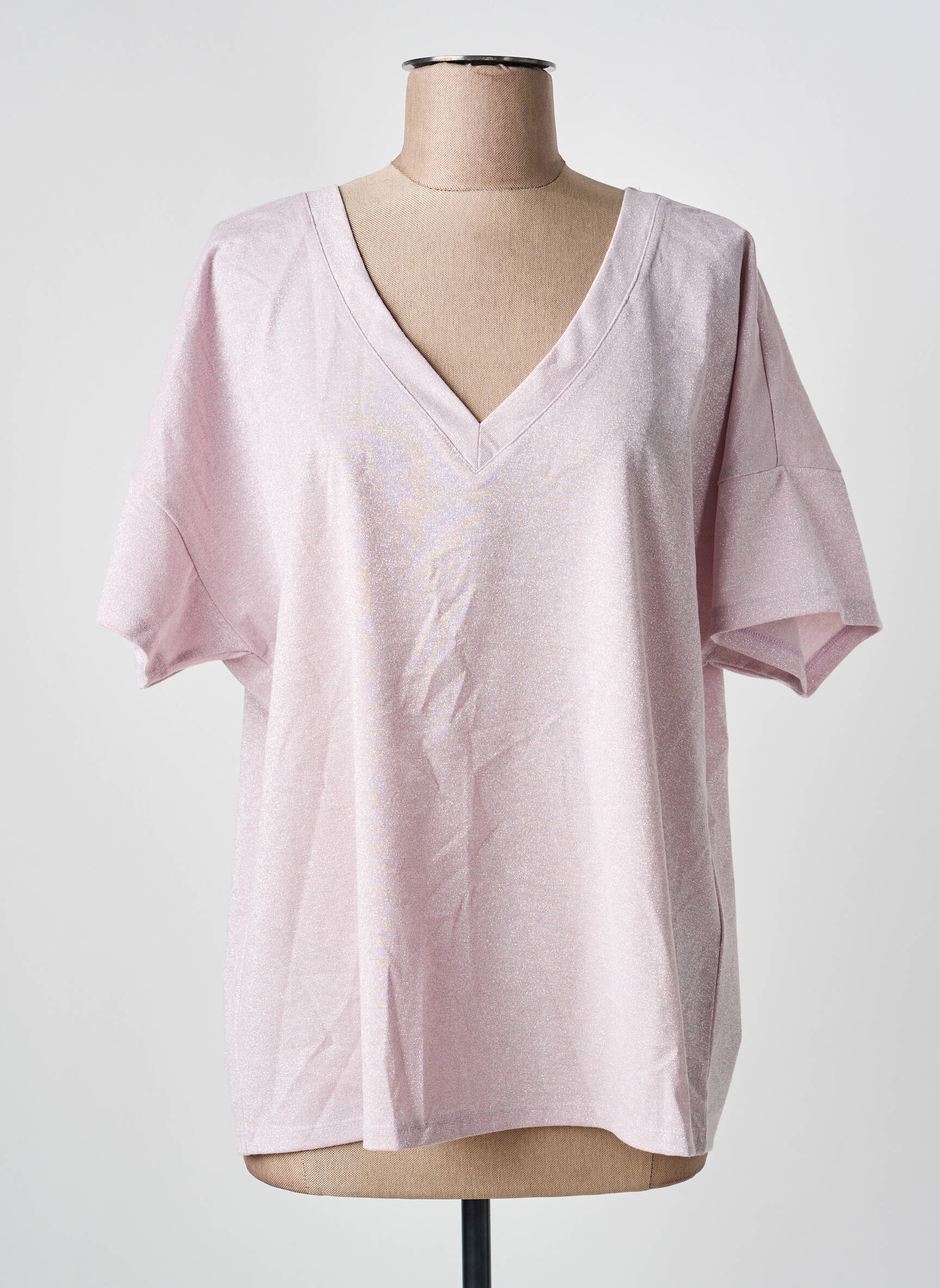 T-marškinys violetinis VERO MODA moteris