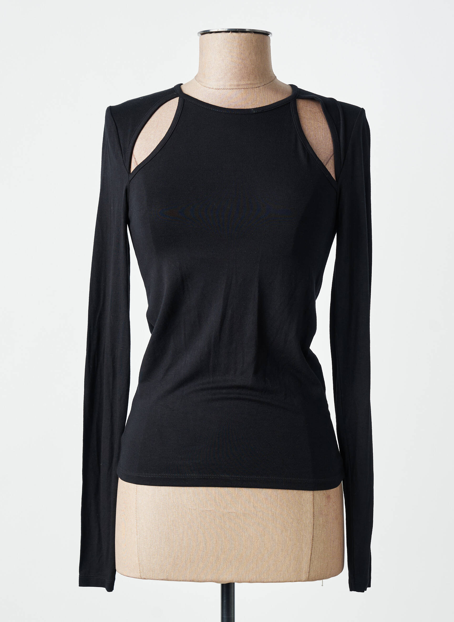 T-marškinys juodas ASTRID BLACK LABEL moteris