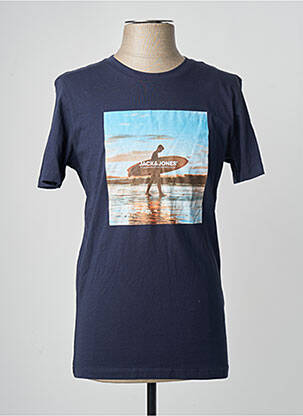 T-marškinys mėlyna JACK & JONES vyras