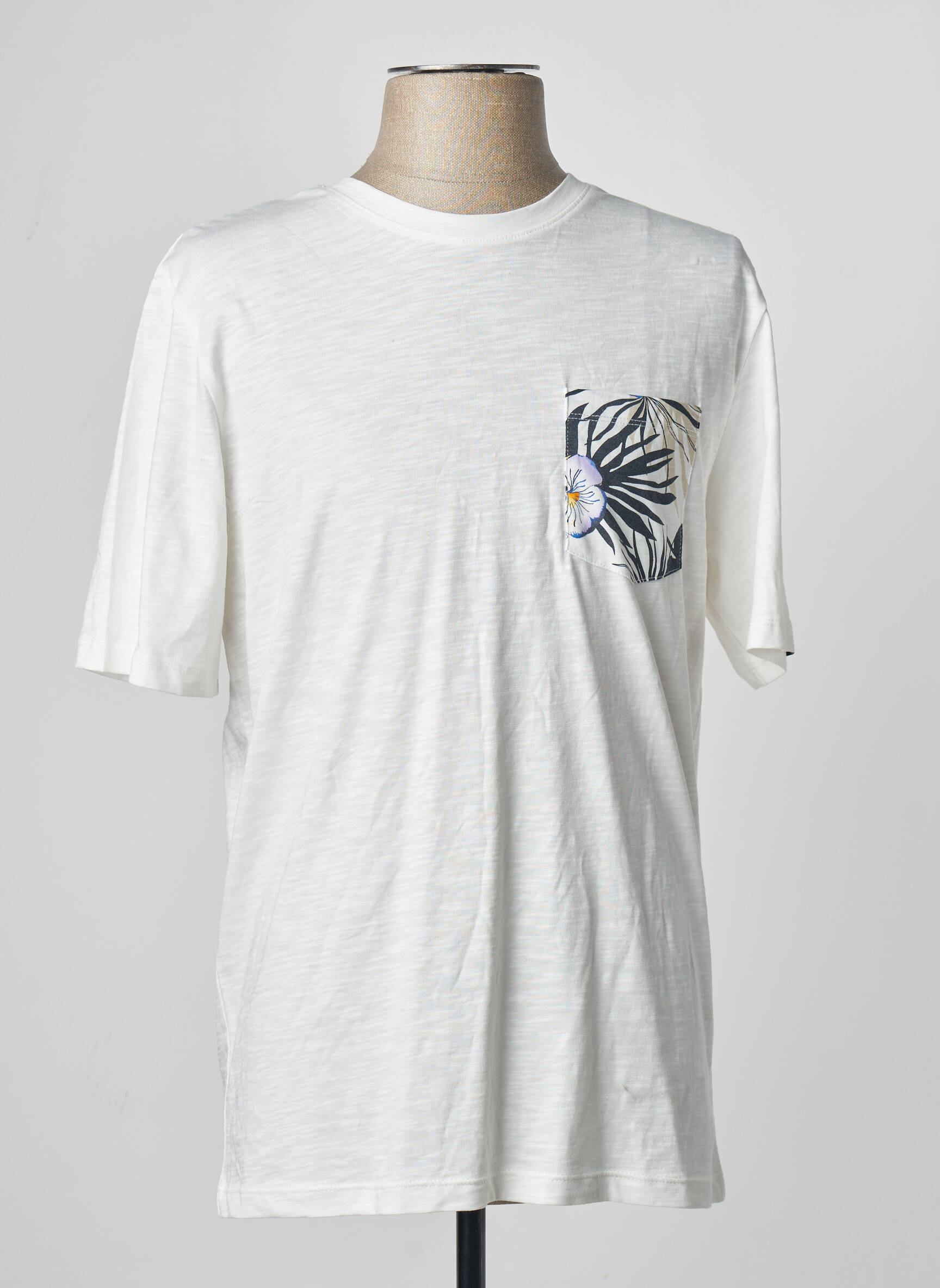T-marškinys baltas JACK & JONES vyras
