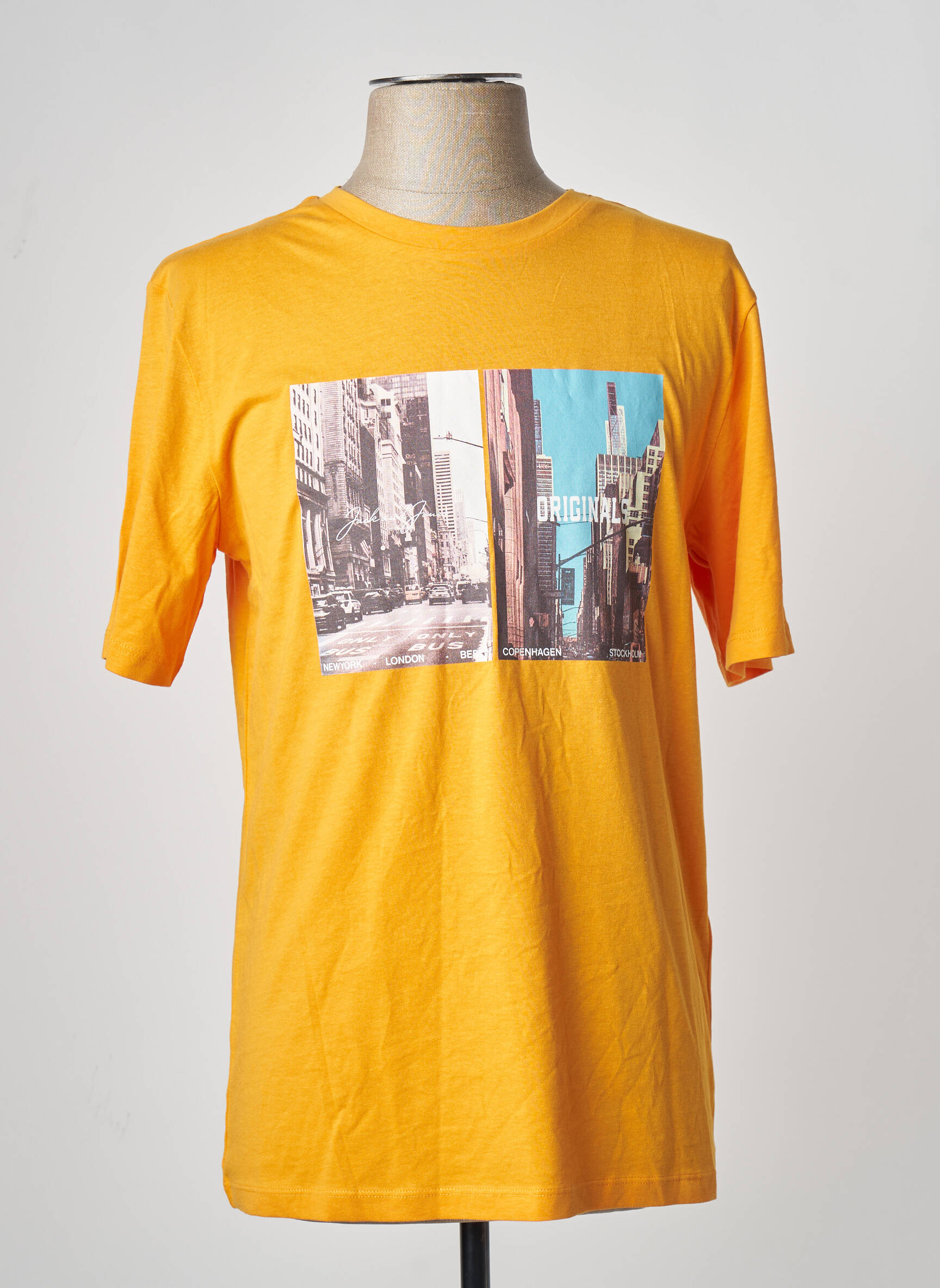 T-marškinys mėlyna JACK & JONES vyras