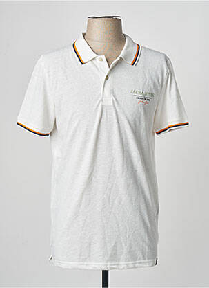 Polo baltas JACK & JONES vyras