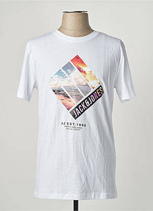T-marškinys baltas JACK & JONES vyras
