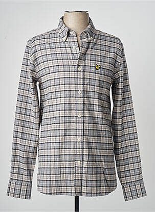 Ilgomis rankovėmis marškinys pilka LYLE & SCOTT vyras