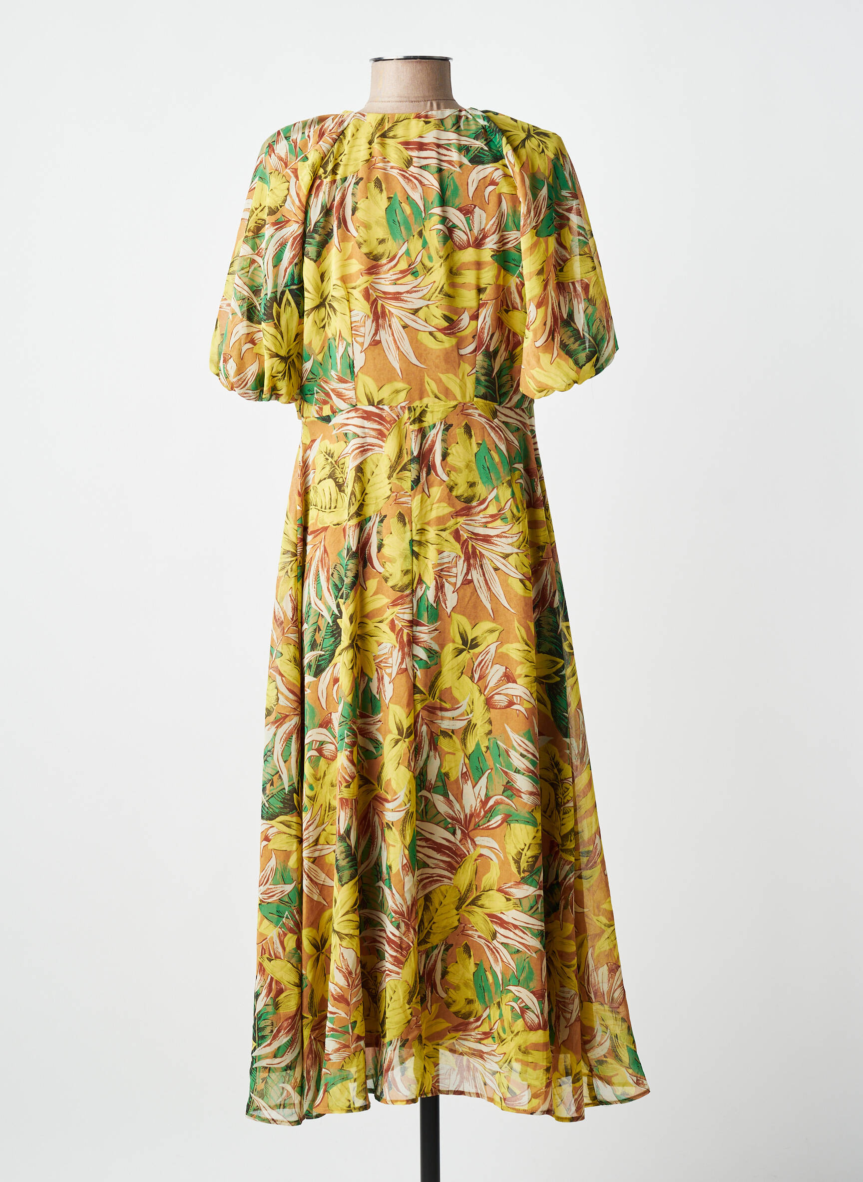Kimono striukė geltona MANGO moteris