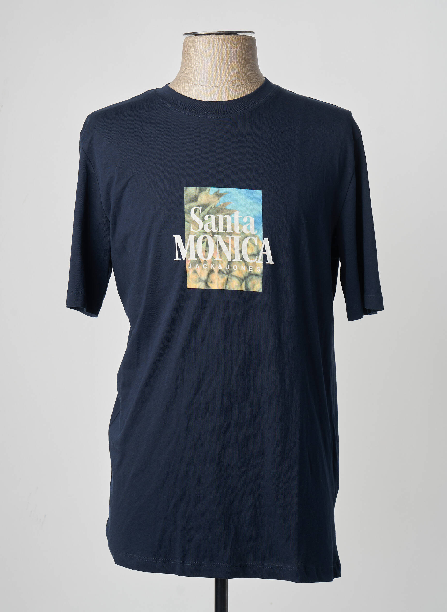 T-marškinys mėlyna JACK & JONES vyras