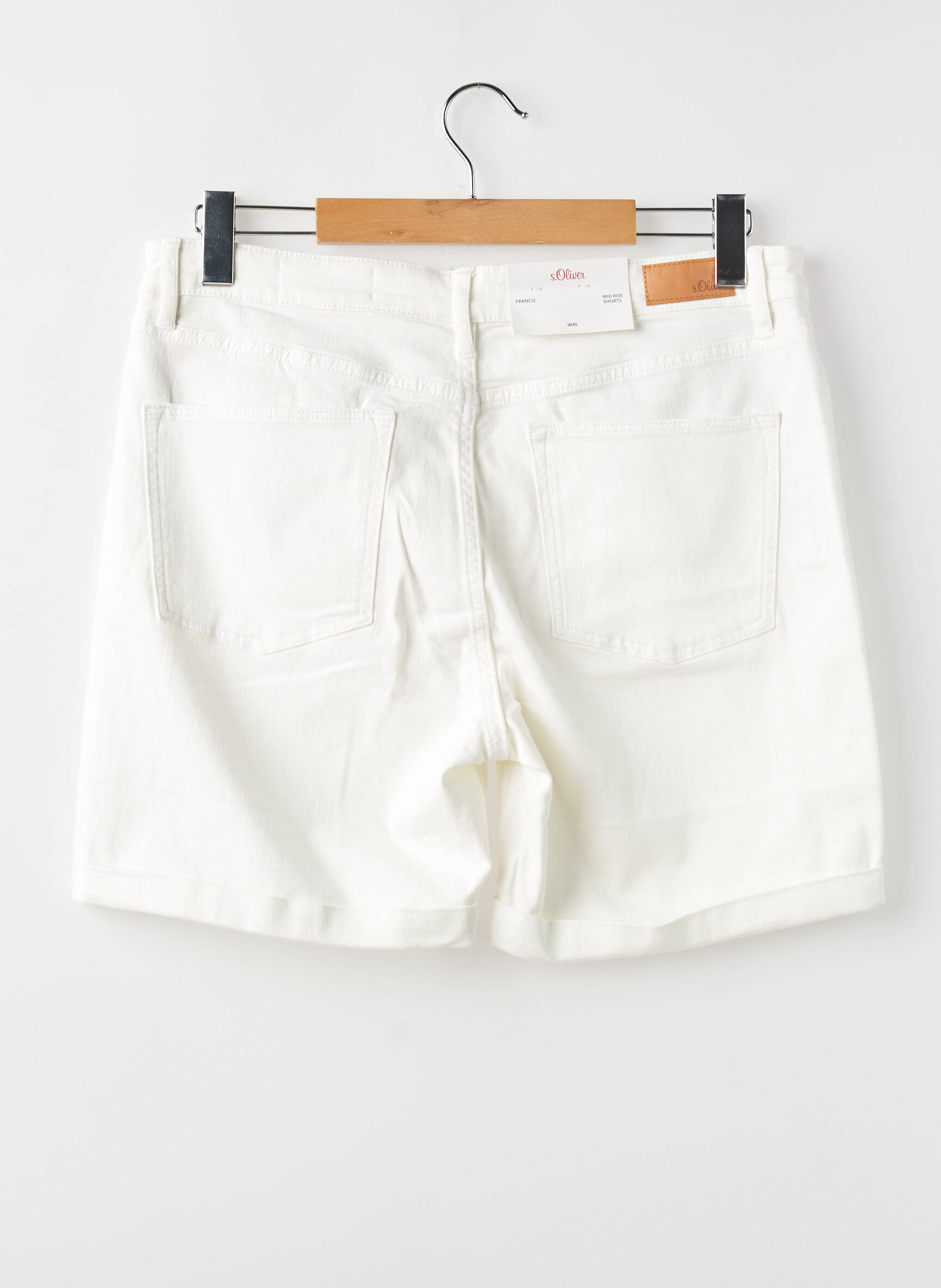 Bermudas baltas S.OLIVER moteris