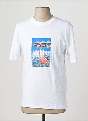 T-marškinys baltas JACK & JONES vyras
