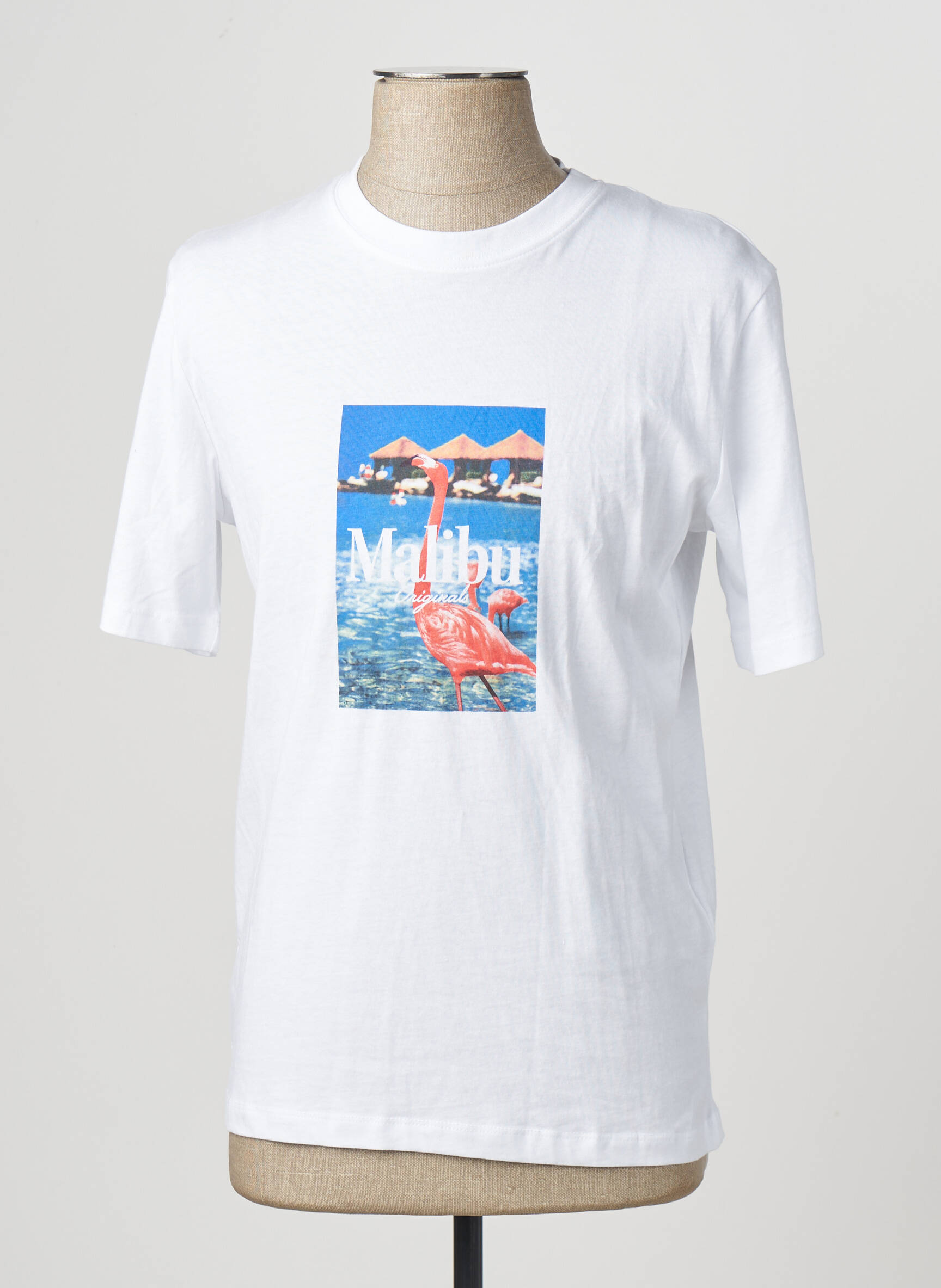 T-marškinys baltas JACK & JONES vyras