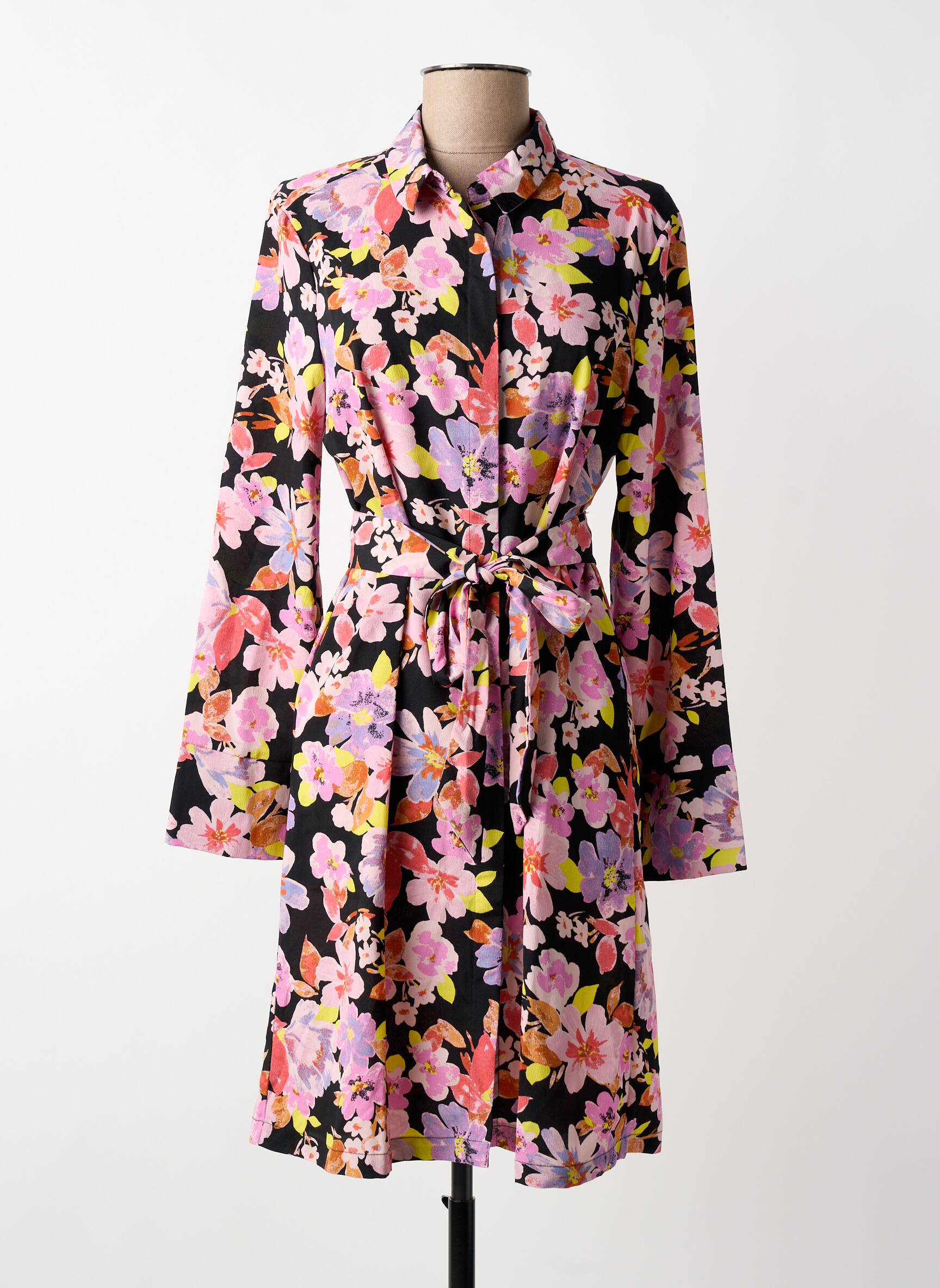 Pusilgių suknelė rožinė VERO MODA moteris