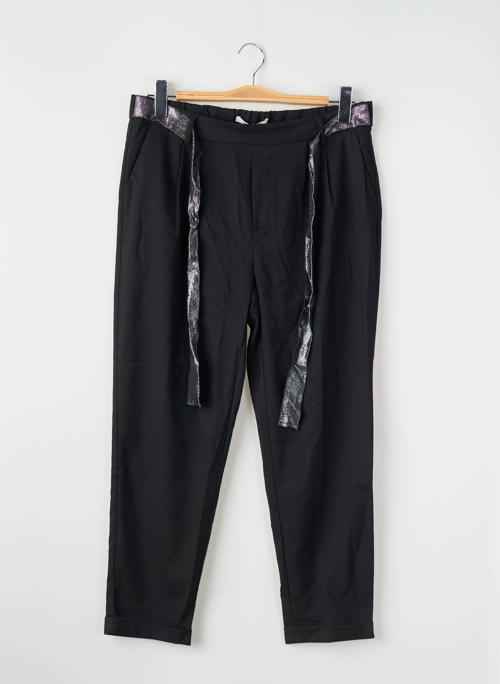 Chino kelnė juodas ONLY moteris