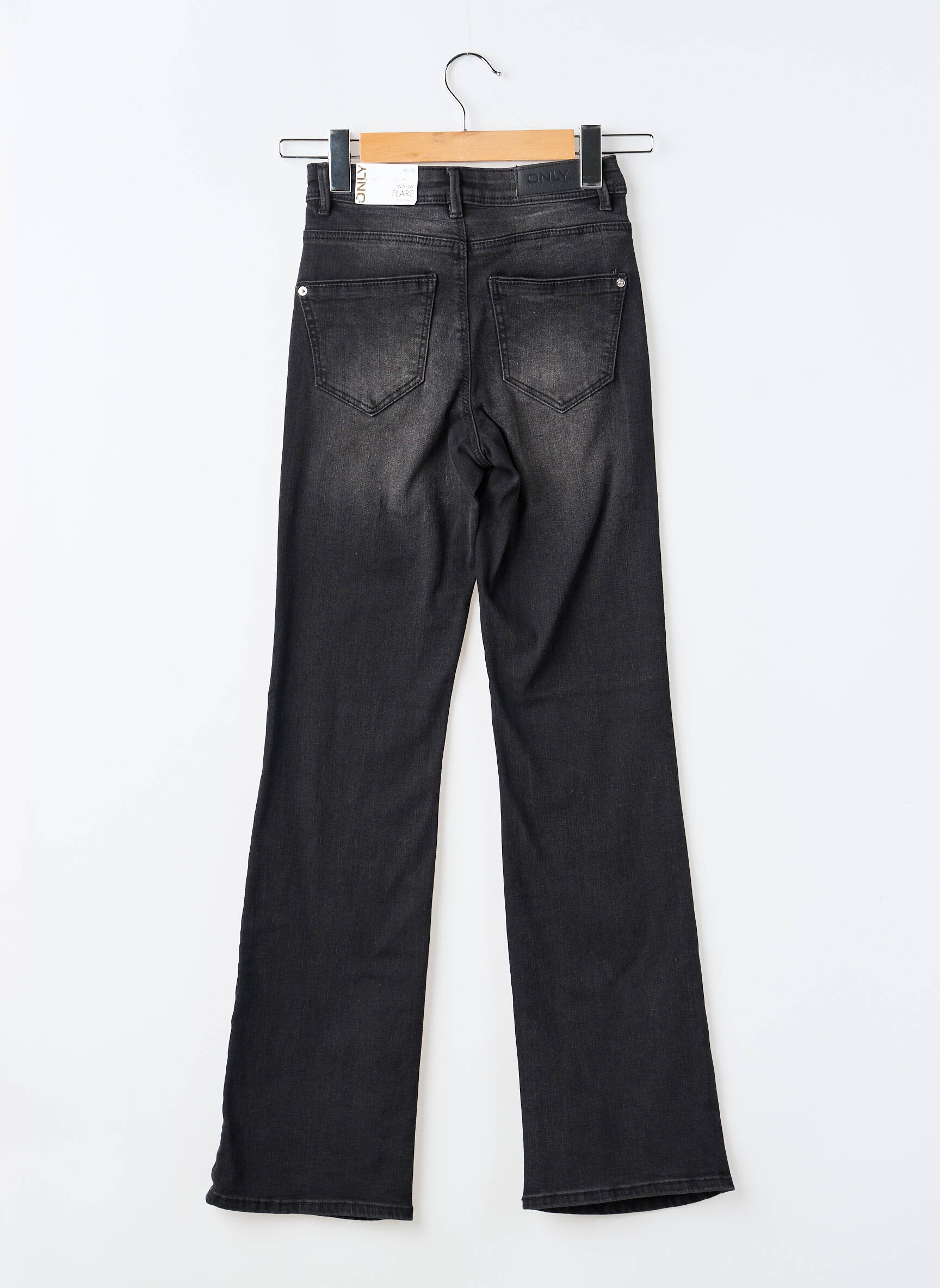 Bootcut džinsai juodas ONLY moteris