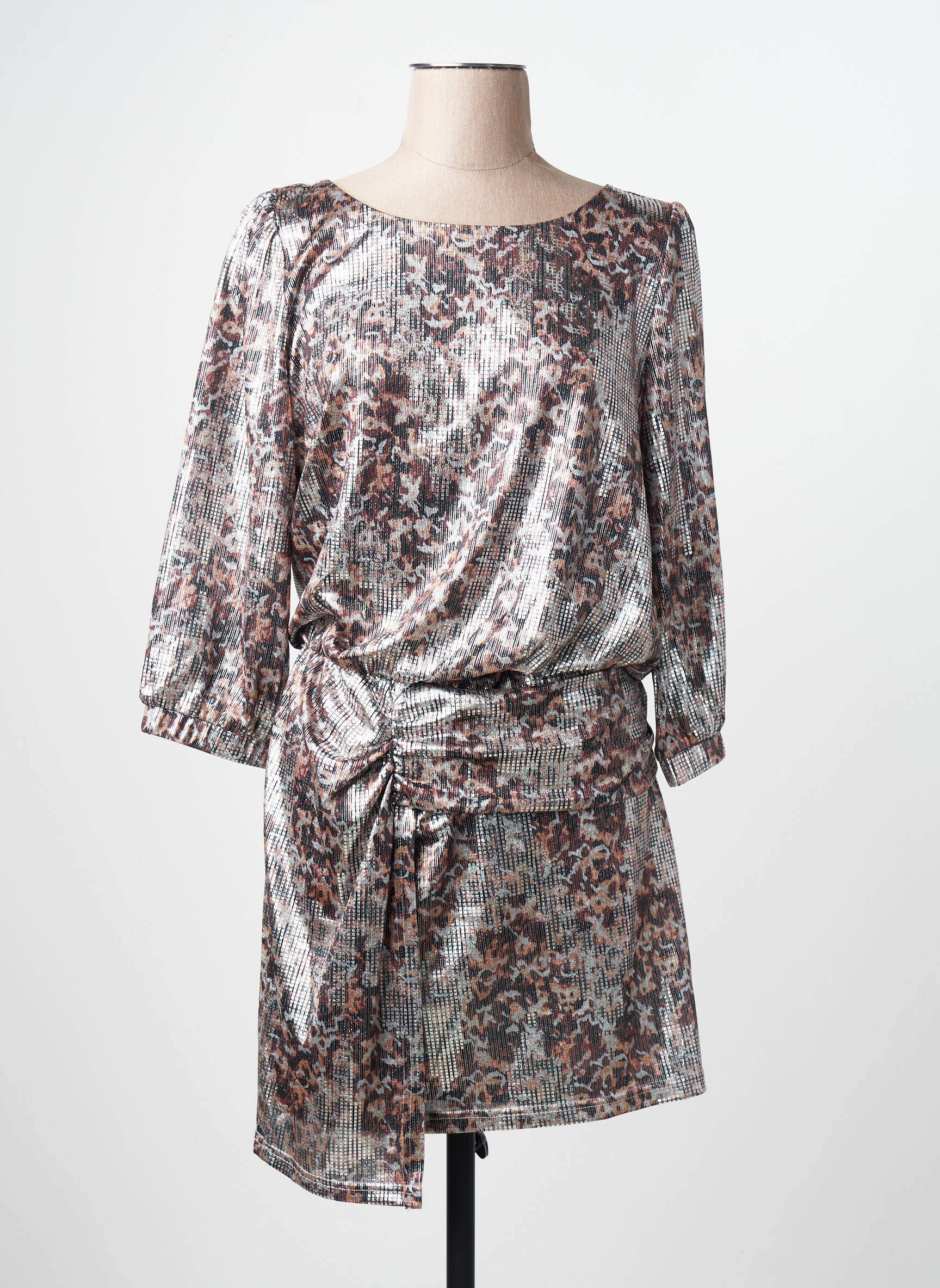 Pusilgių suknelė sidabrinė ASTRID BLACK LABEL moteris