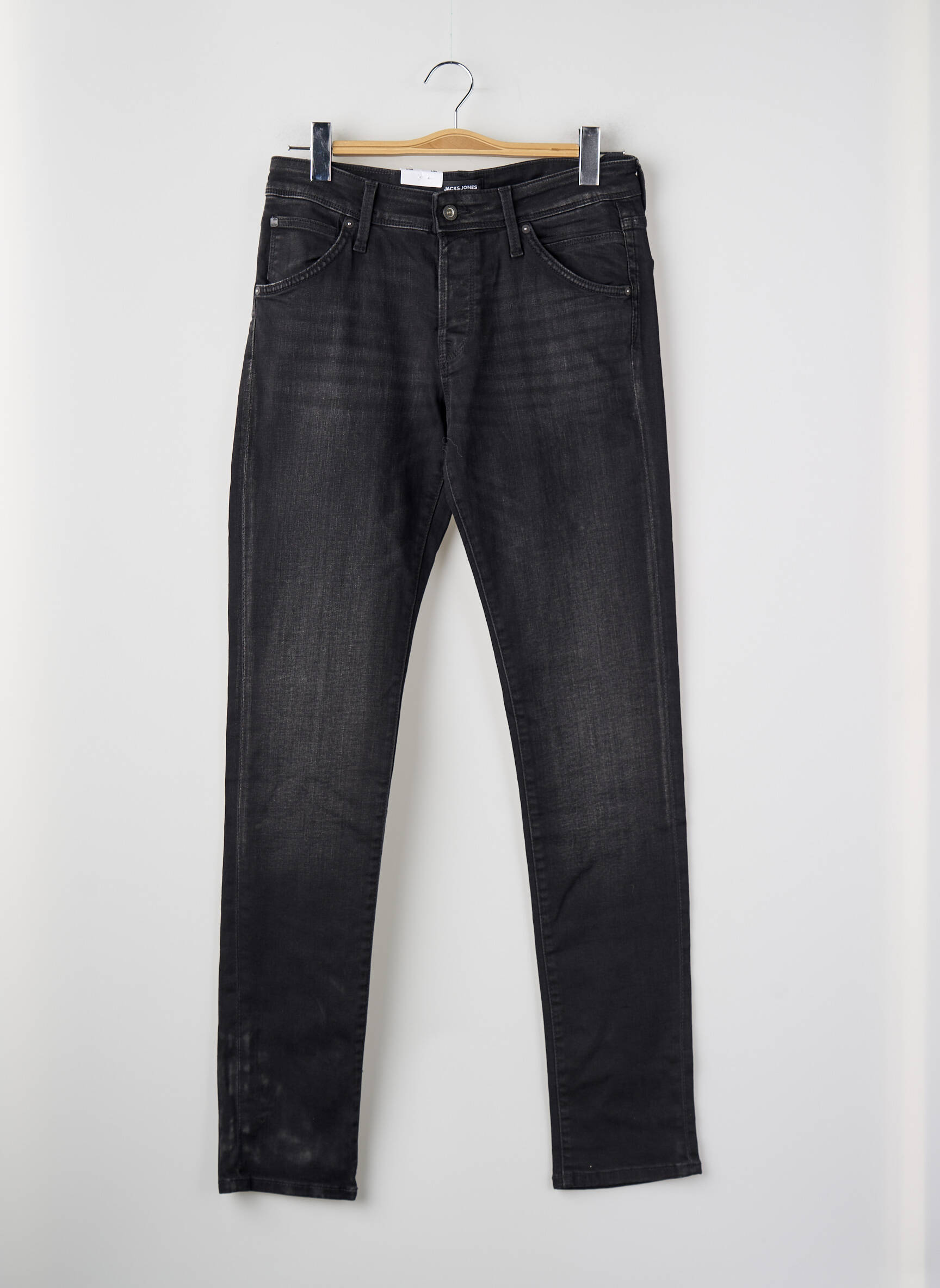 Lieknos džinsai pilka JACK & JONES vyras