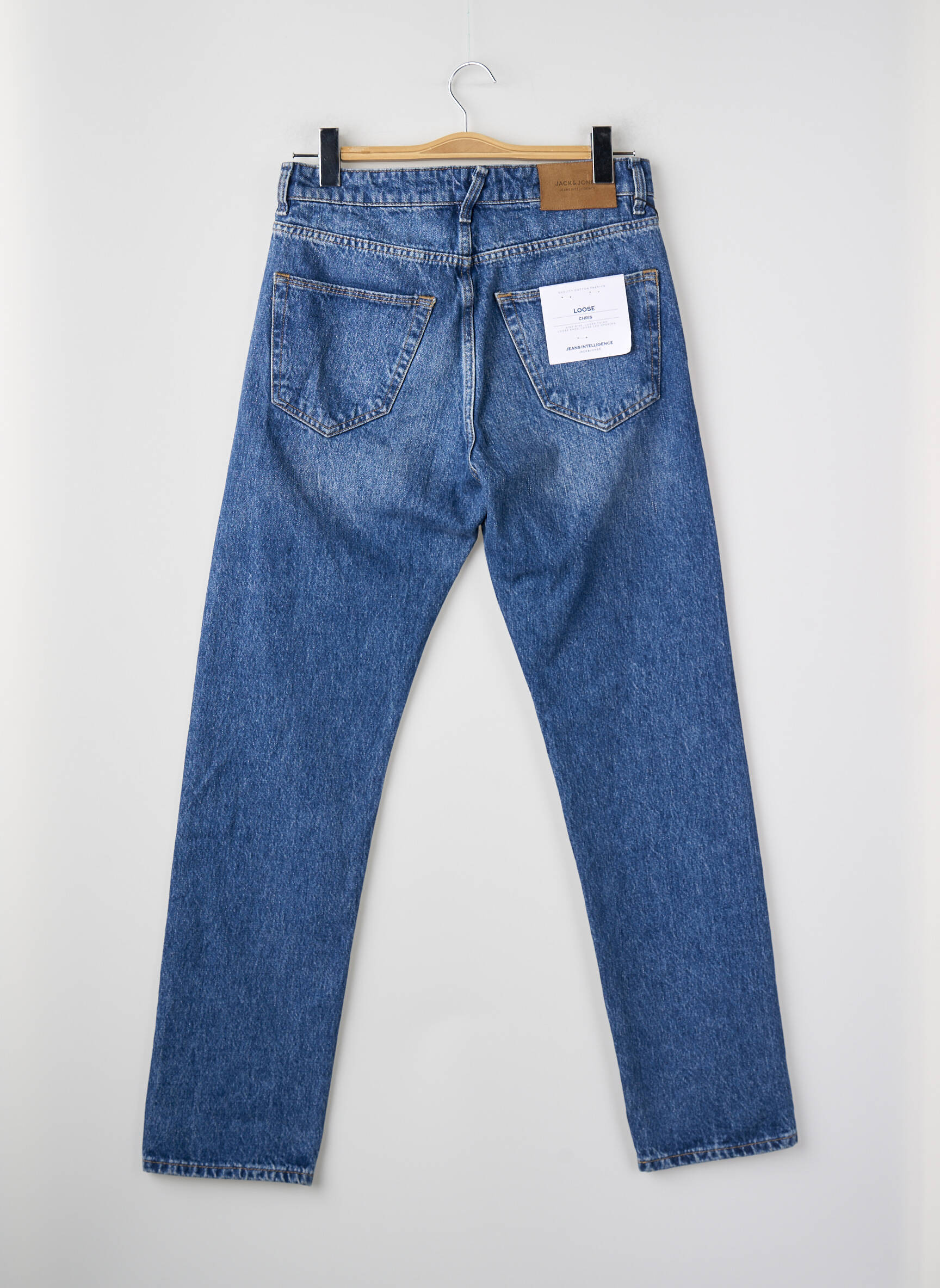 Tiesios kirpimo džinsai mėlyna JACK & JONES vyras
