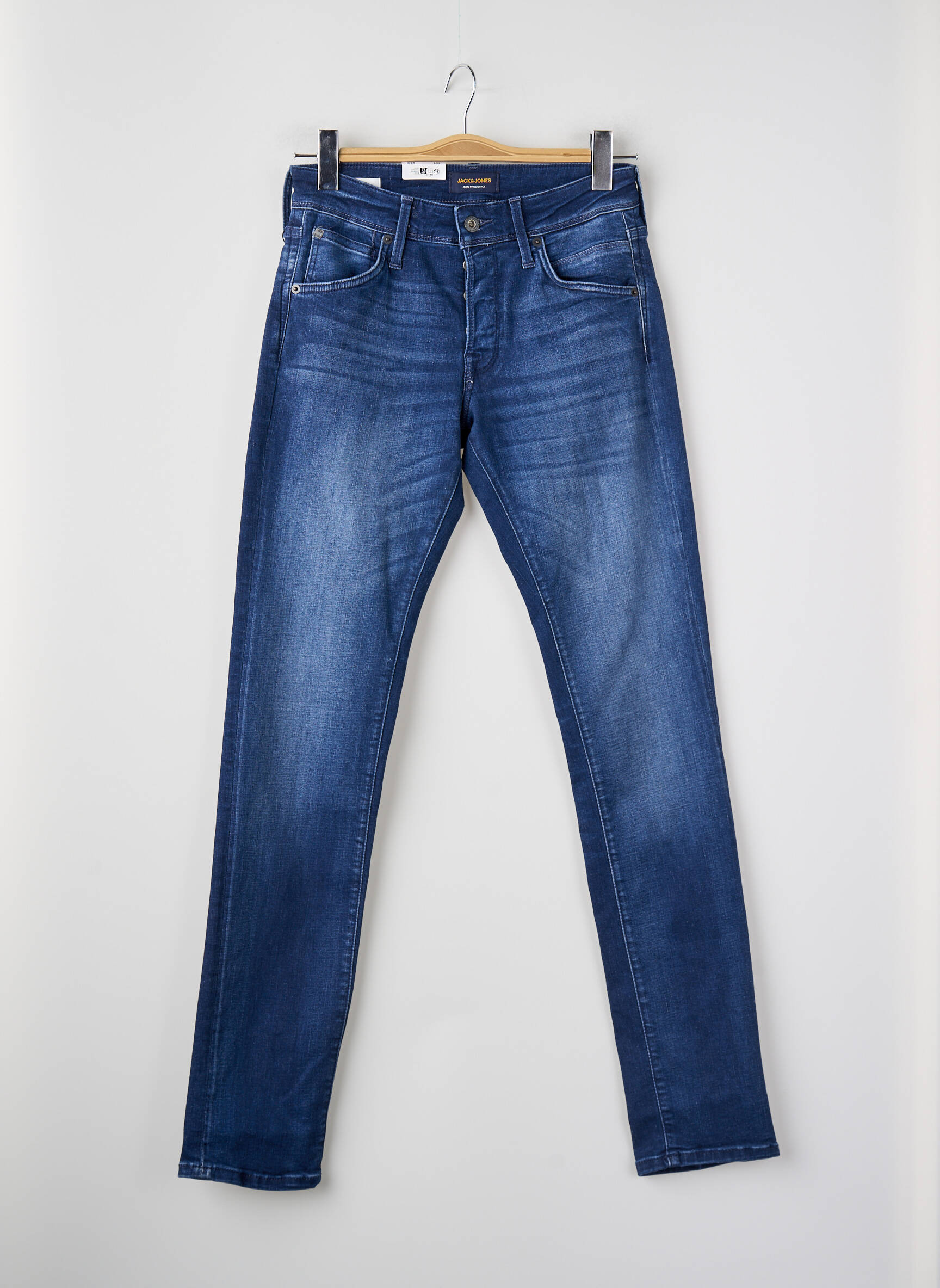 Lieknos džinsai mėlyna JACK & JONES vyras
