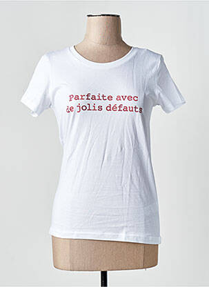 T-marškinys baltas MONSIEUR TSHIRT moteris