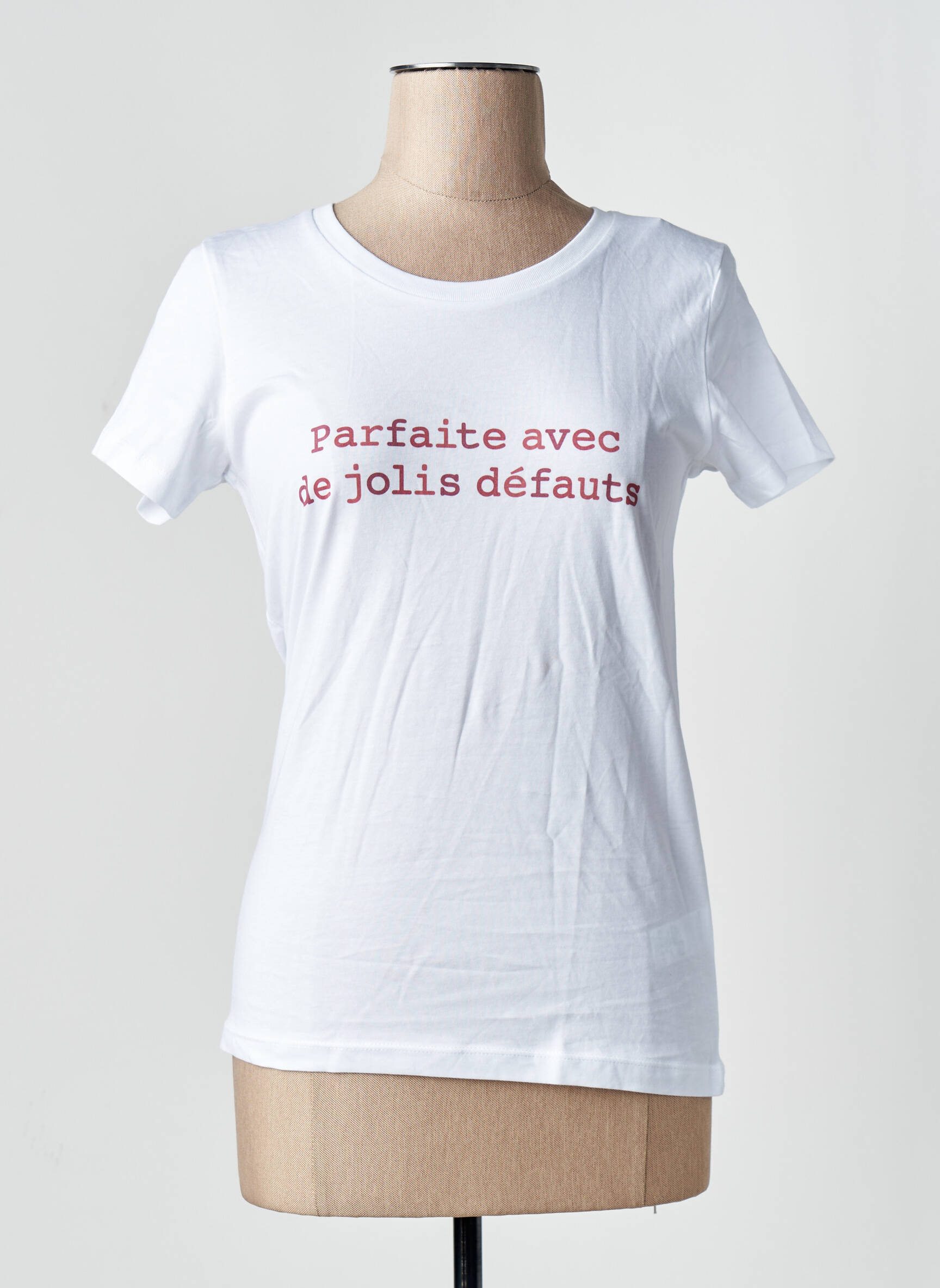 T-marškinys baltas MONSIEUR TSHIRT moteris