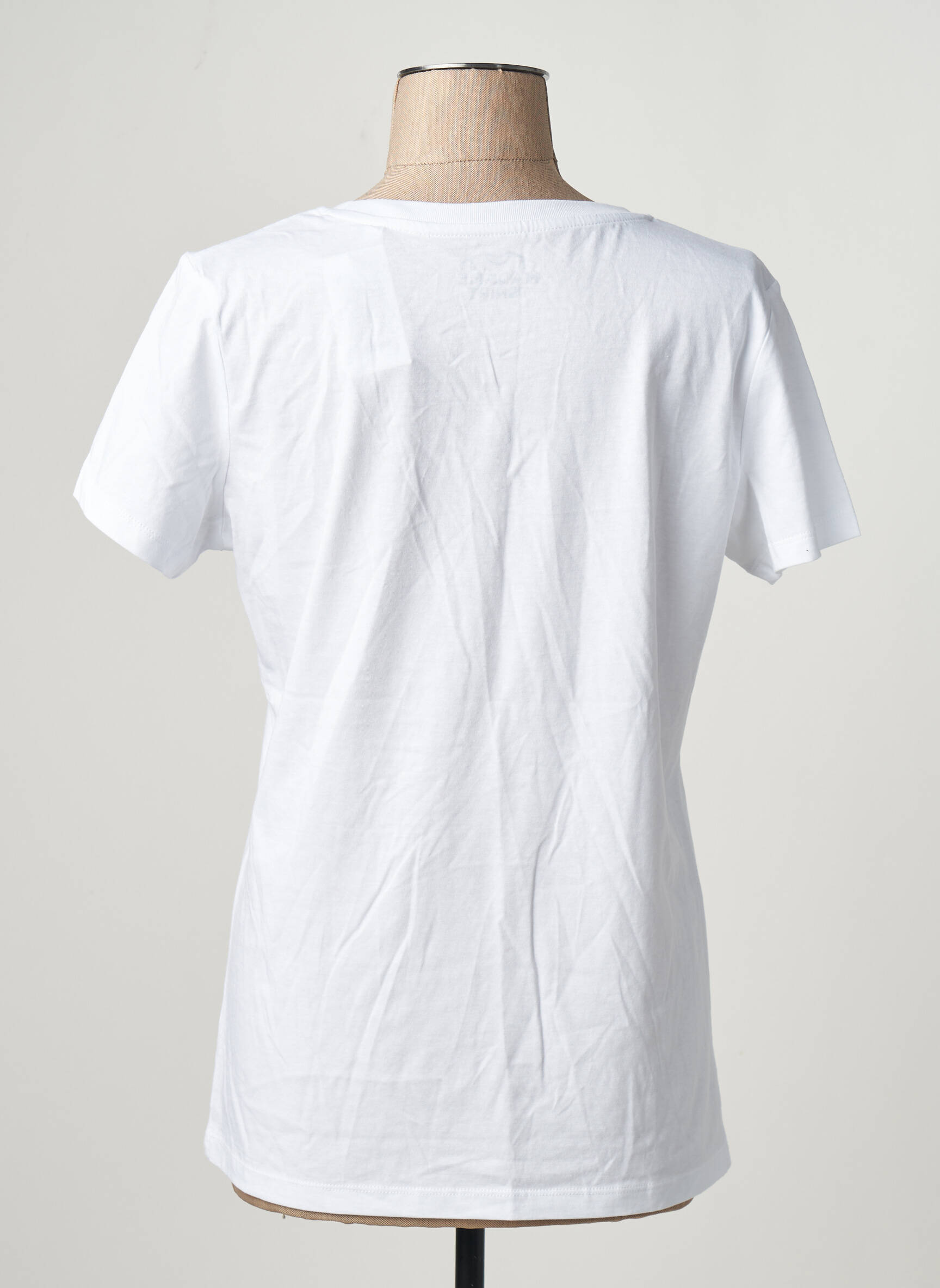 Viršūnė baltas MONSIEUR TSHIRT moteris
