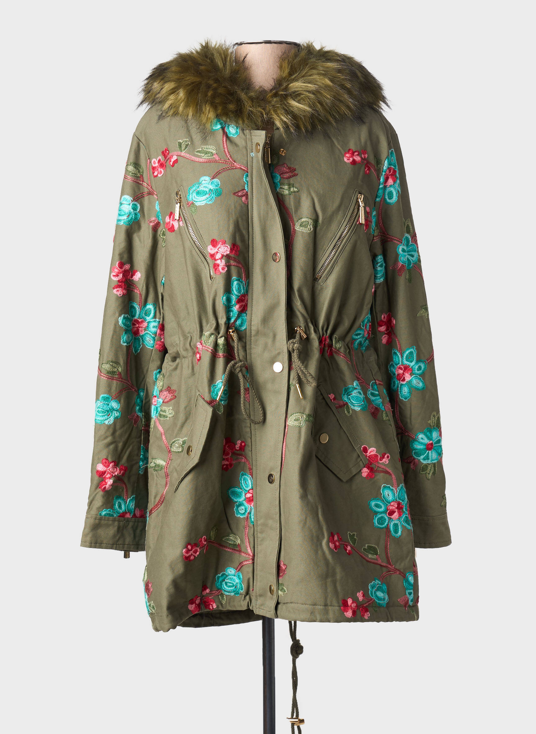 Parka kaki MULTIPLES moteris