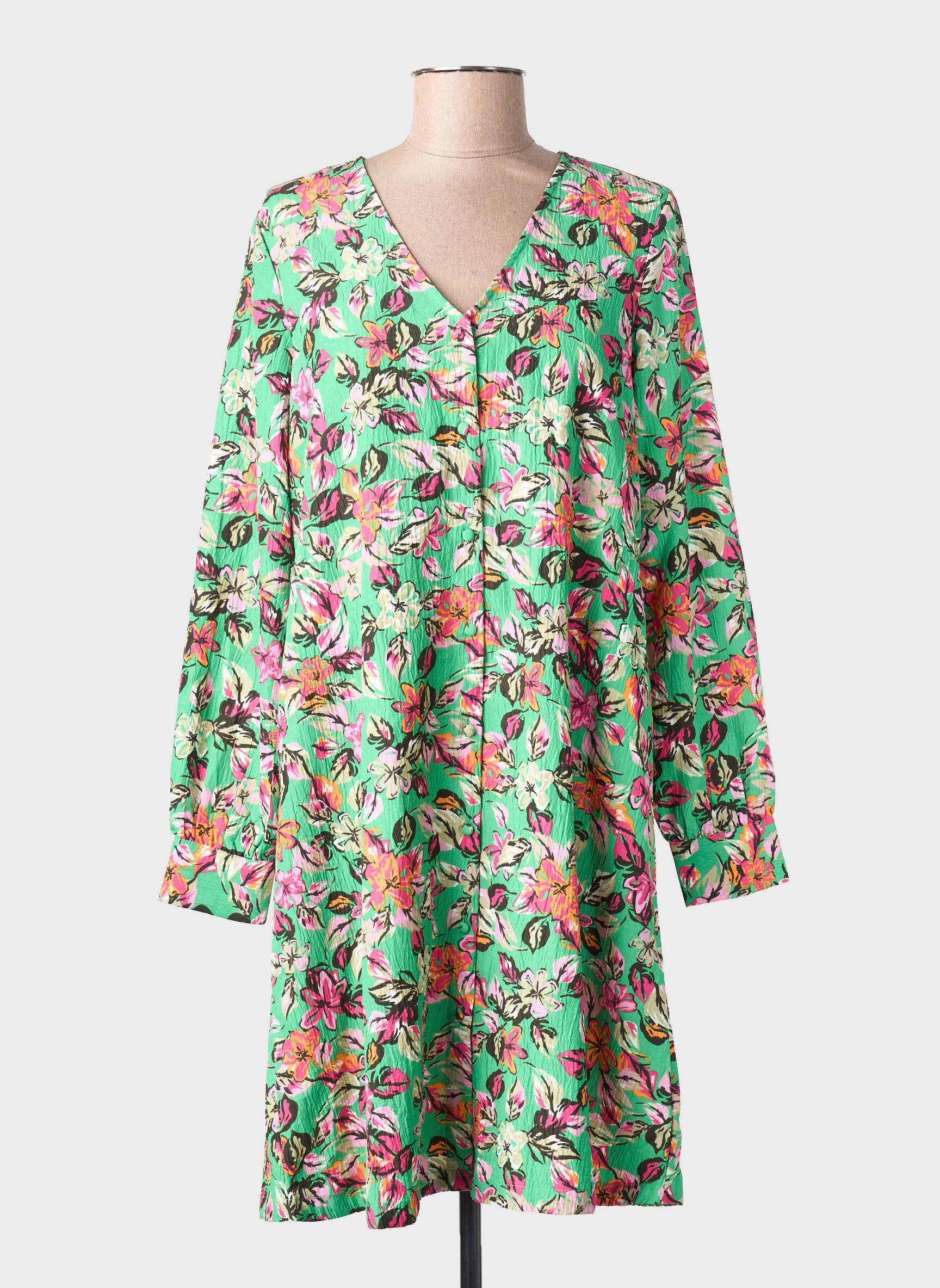 Pusilgių suknelė žalias VERO MODA moteris