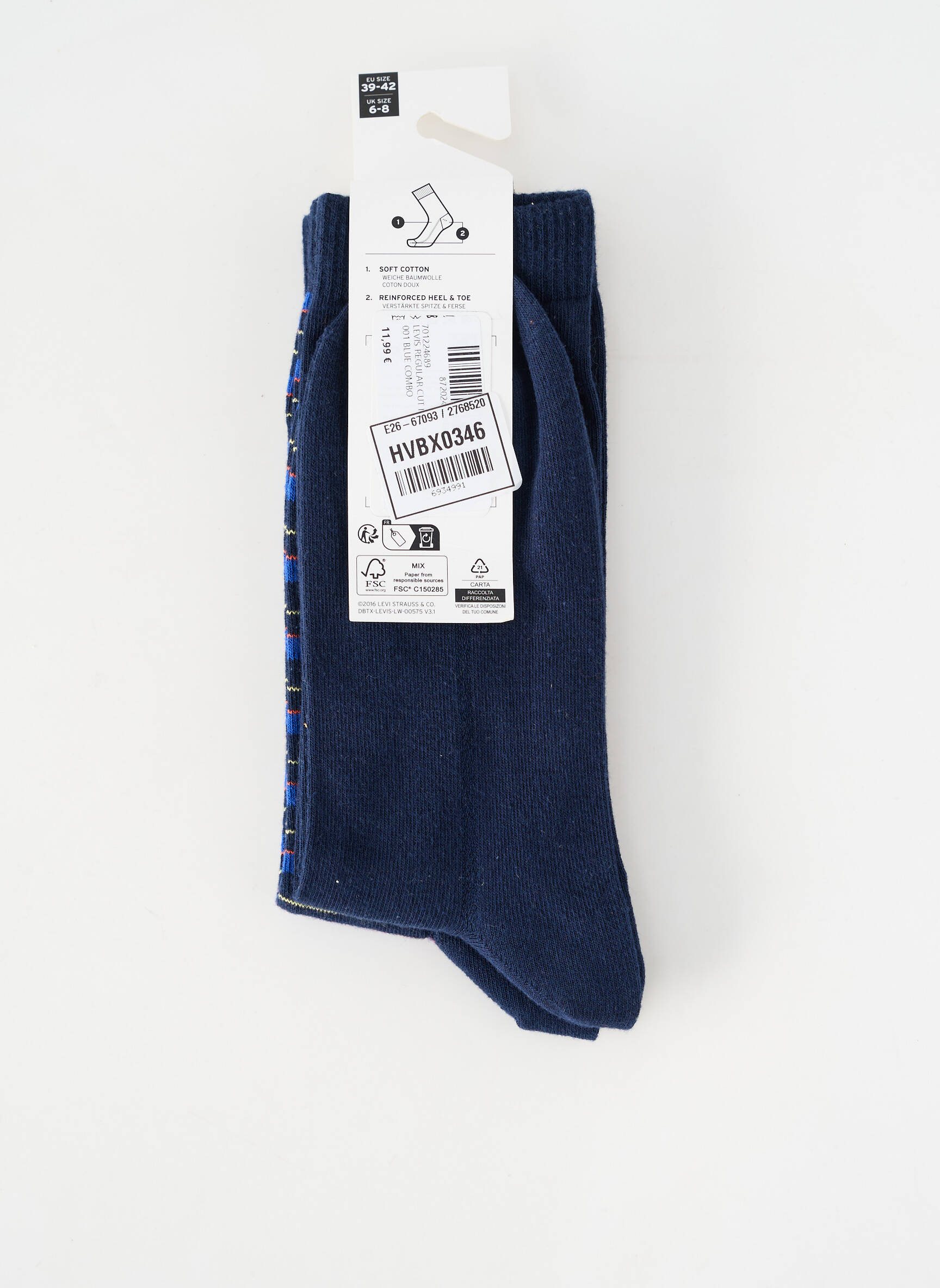 Kojinės mėlyna LEVI'S vyras