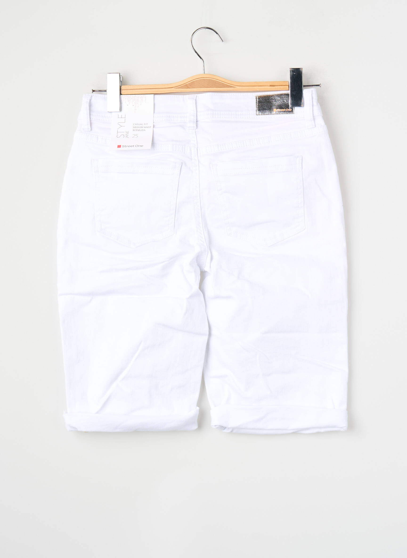 Bermudas baltas STREET ONE moteris